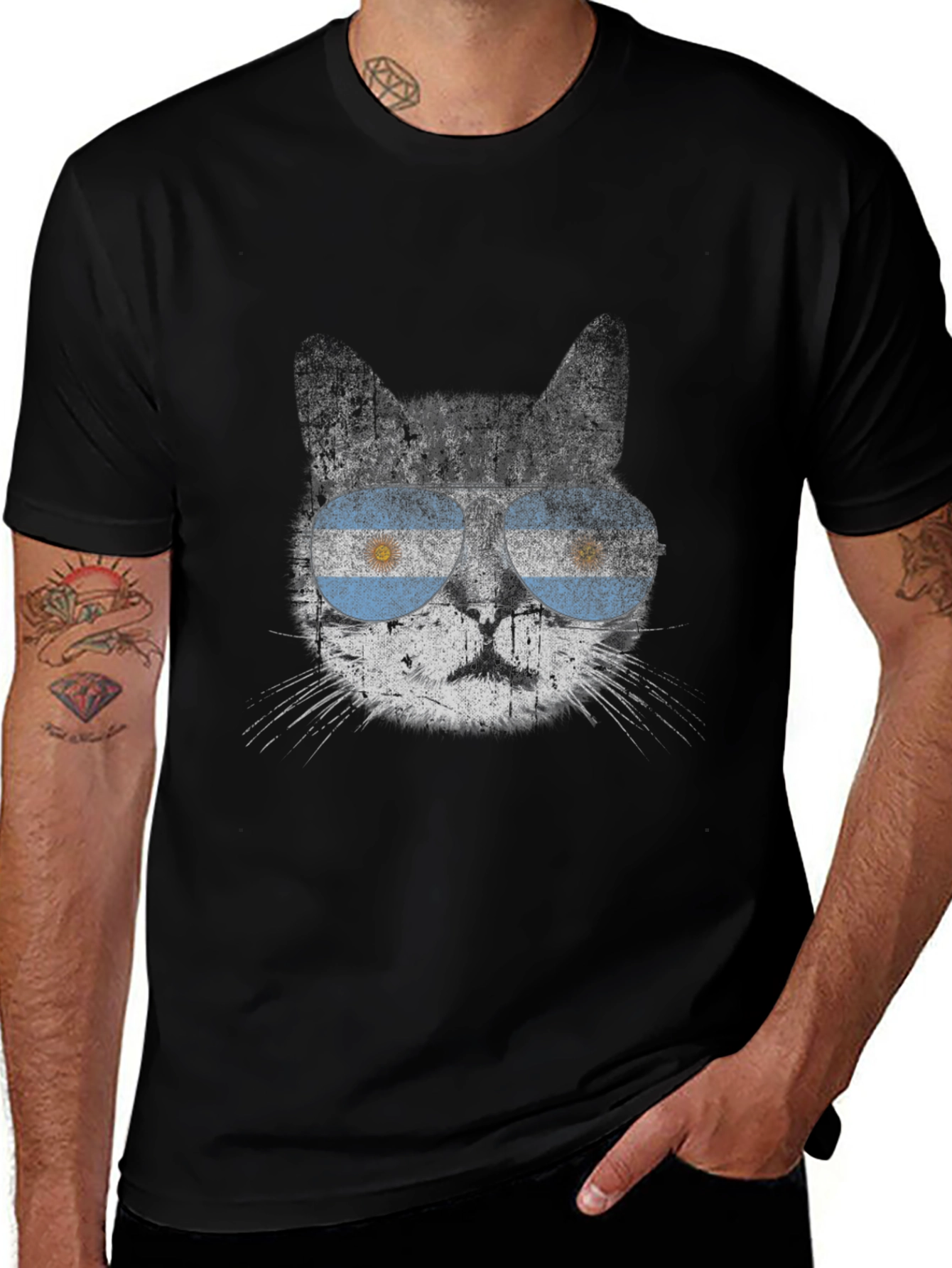 Argentina Cat Sunglasses T-Shirt