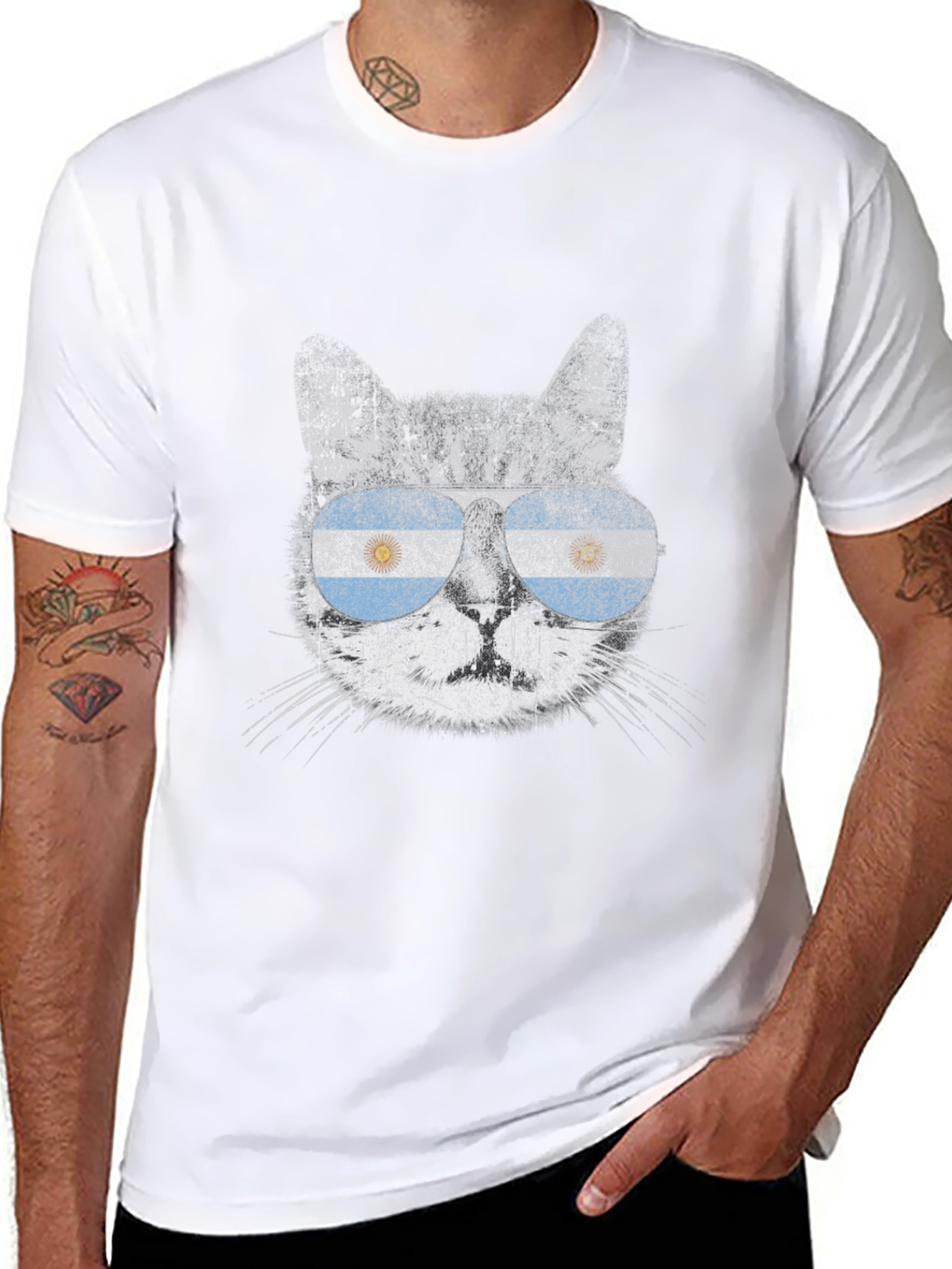 Argentina Cat Sunglasses T-Shirt