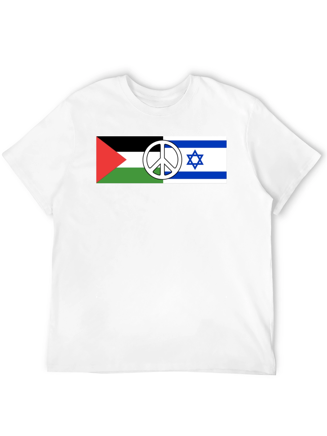 Palestine Israel Peace T-Shirt Black