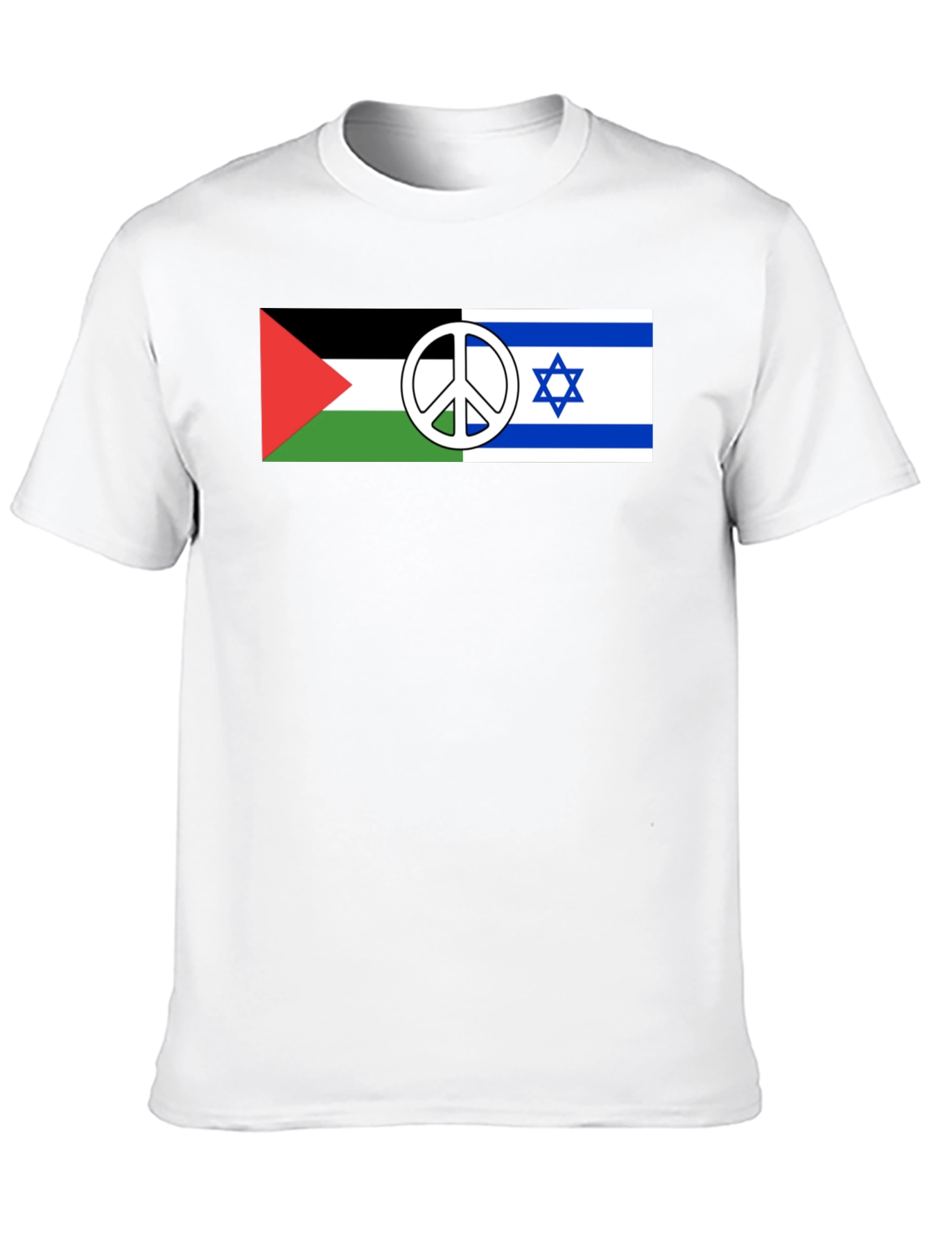 Palestine Israel Peace T-Shirt Black