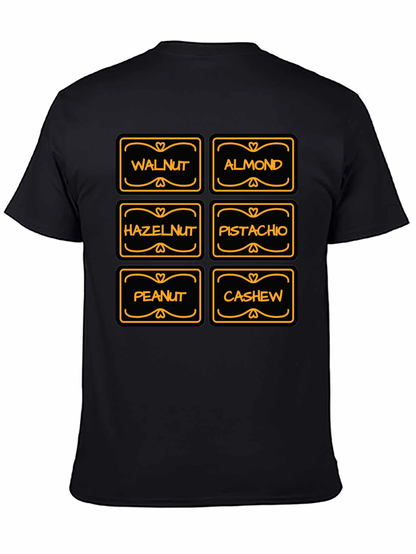 Nuts Lover T-Shirt: Walnut Almond Pistachio Design