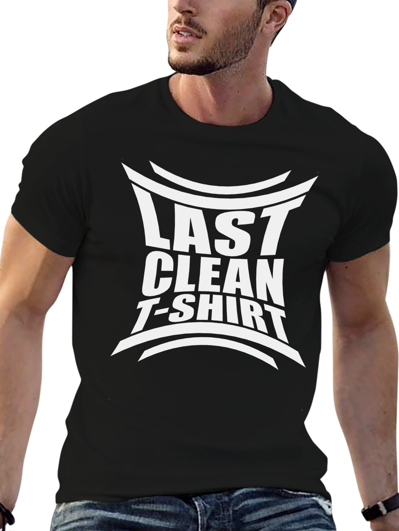 Last Clean T-Shirt Graphic Tee - Black
