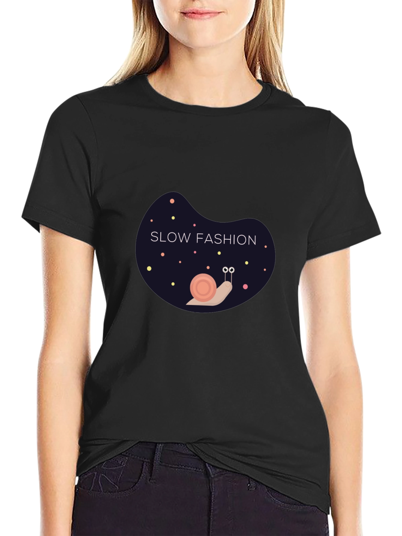 Slow Fashion Snail Graphic Tee