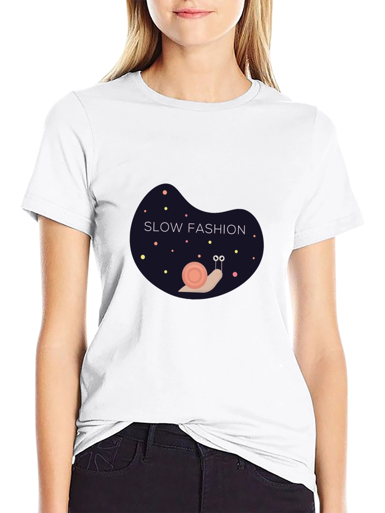 Slow Fashion Snail Graphic Tee