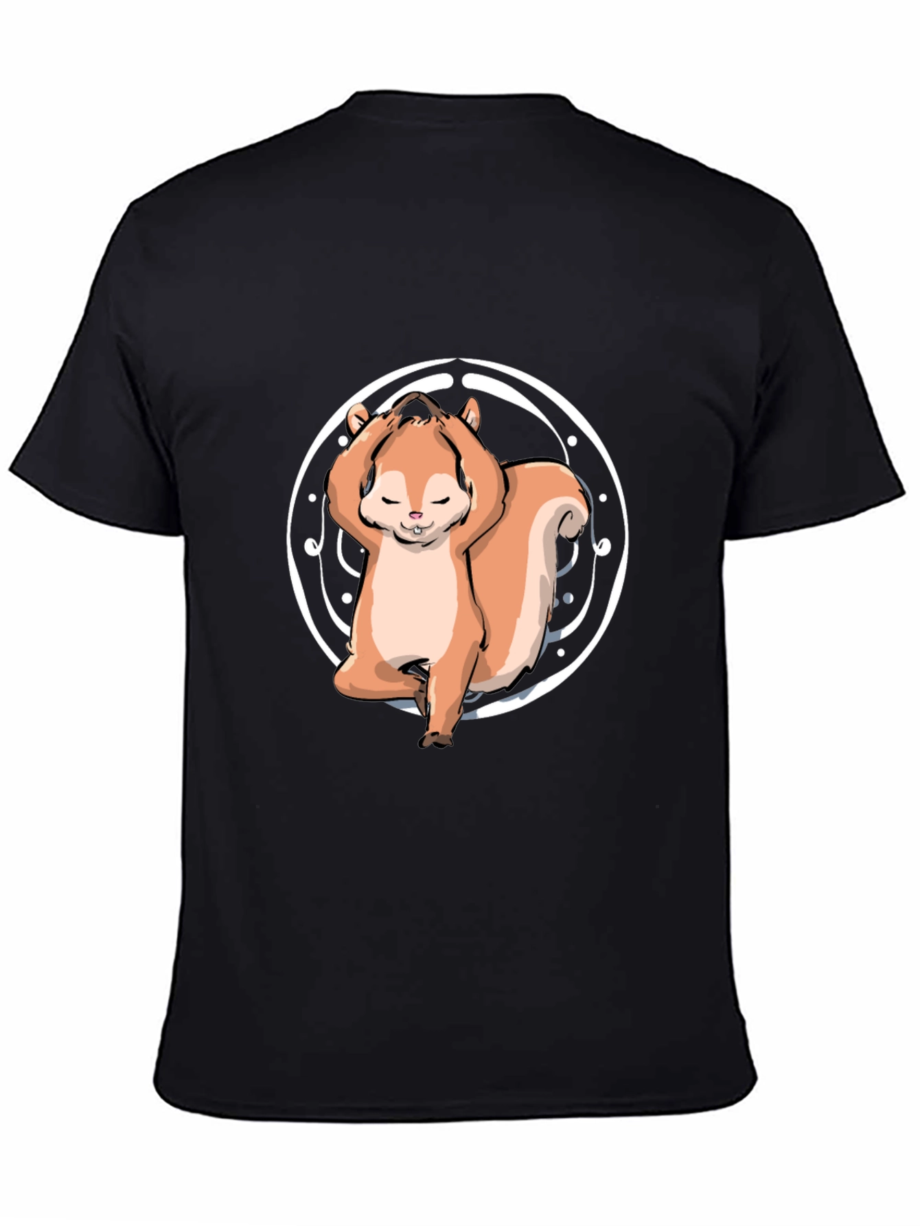 Yoga Squirrel Tee - Zen and Funny