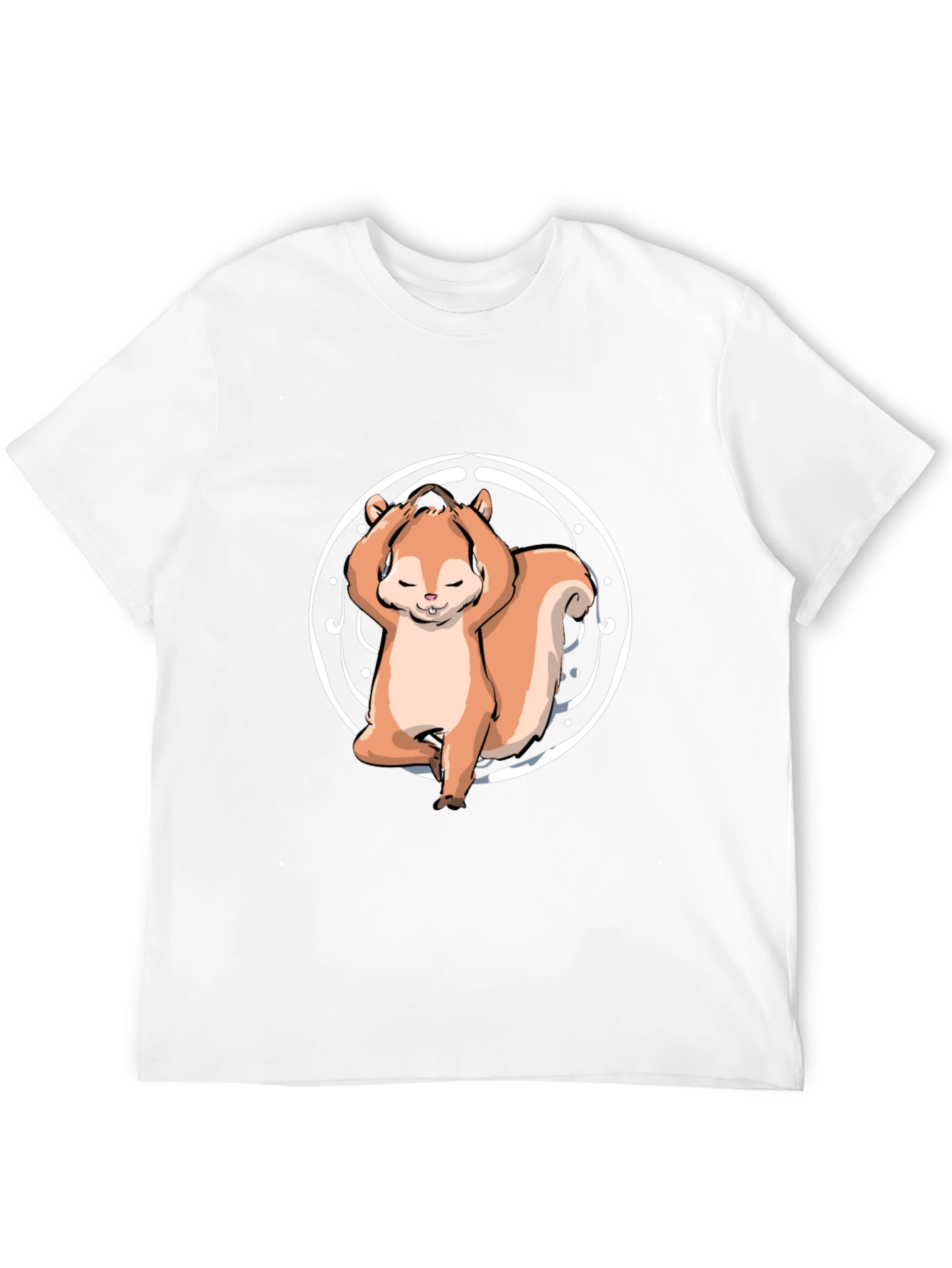 Yoga Squirrel Tee - Zen and Funny