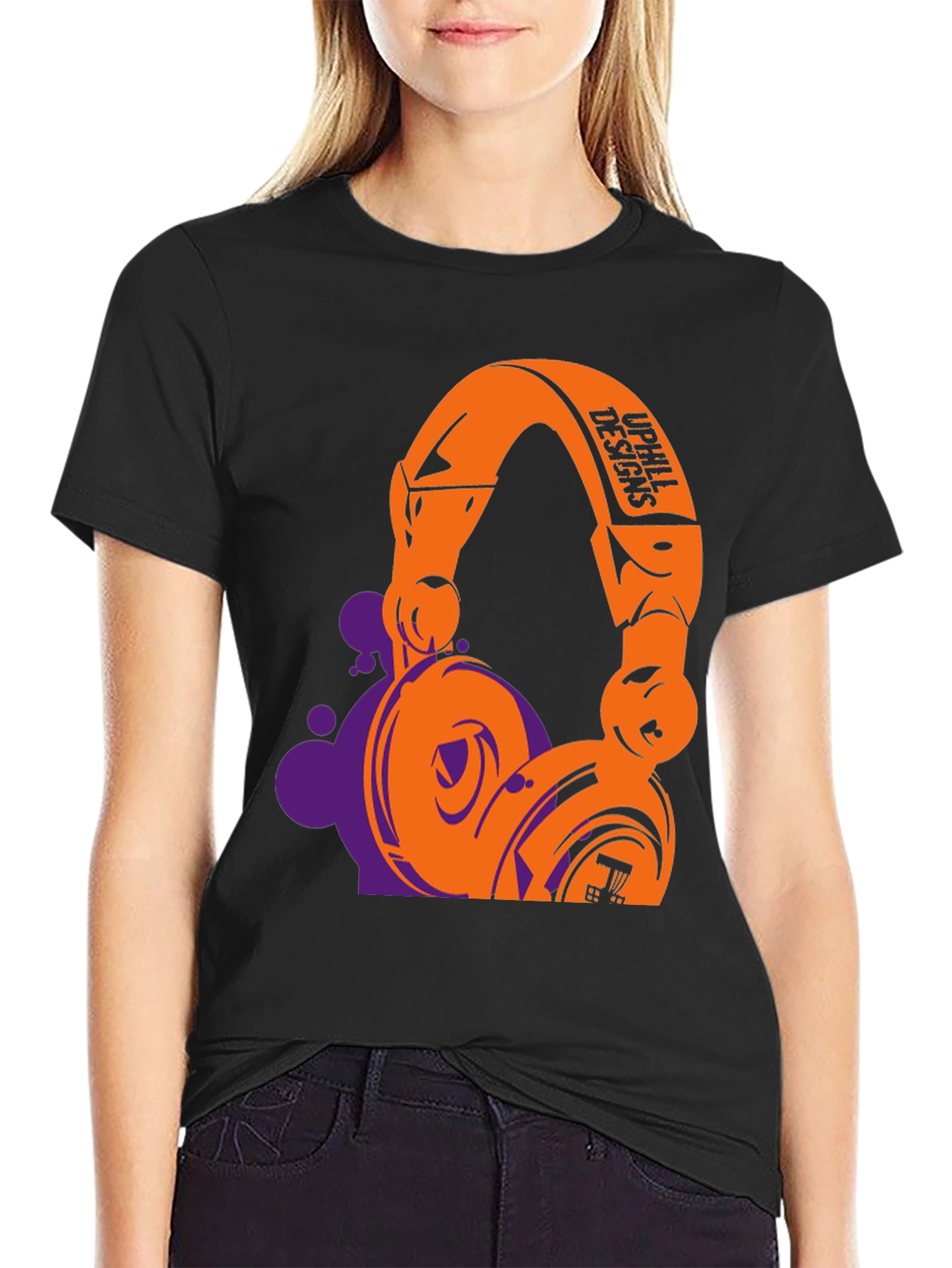 Stylish Graphic T-Shirt with Headphone Design