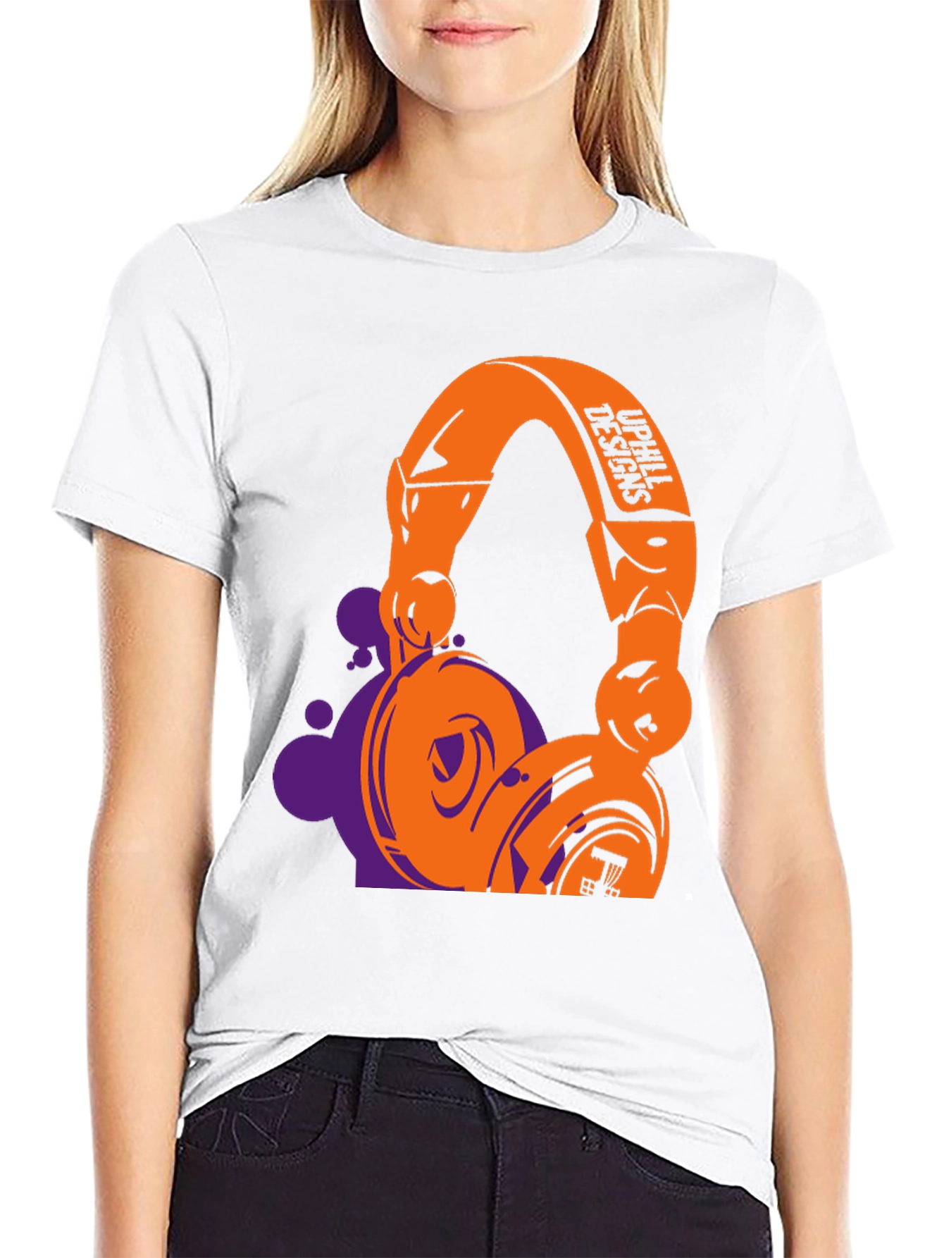Stylish Graphic T-Shirt with Headphone Design