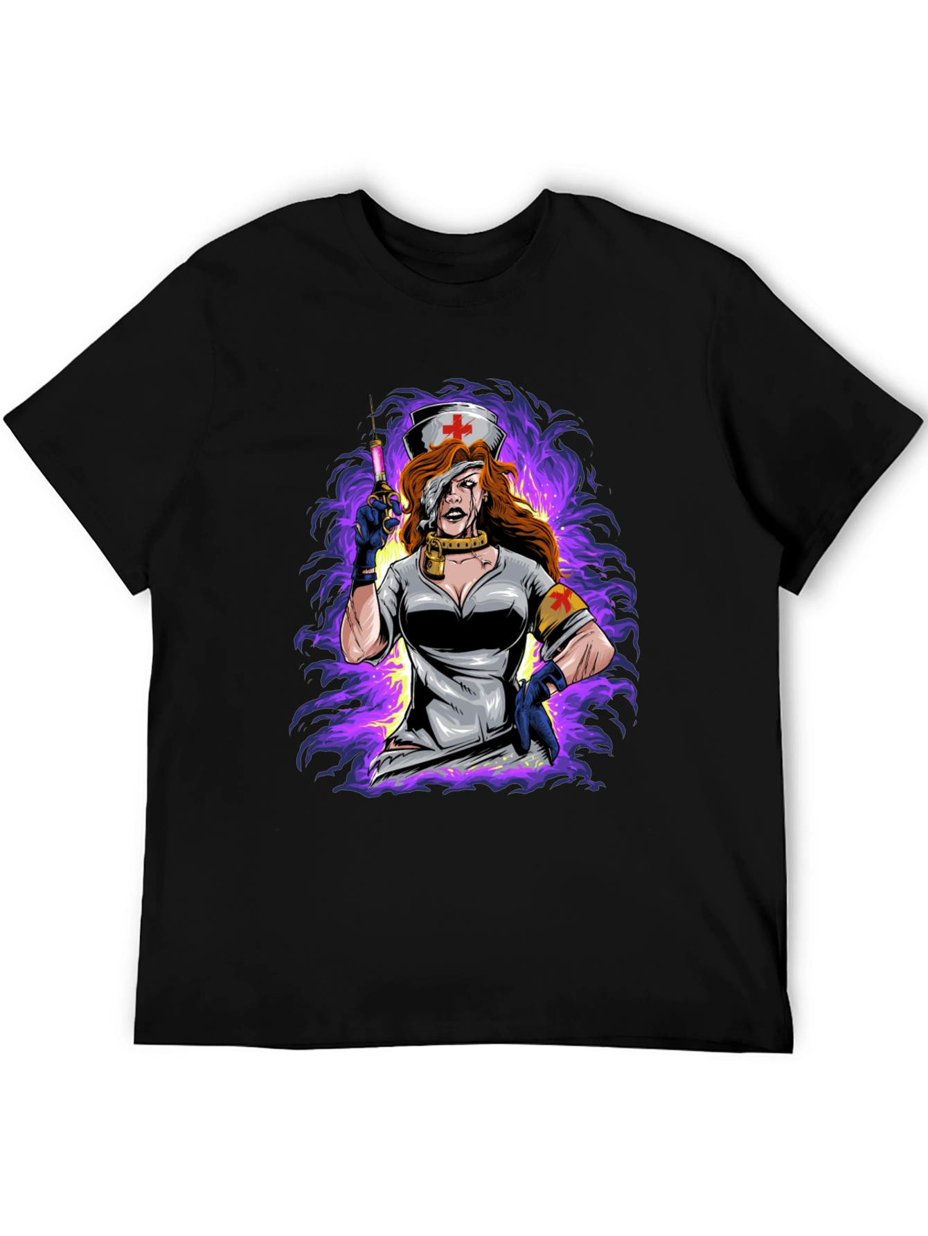 Nurse Graphic Black T-Shirt
