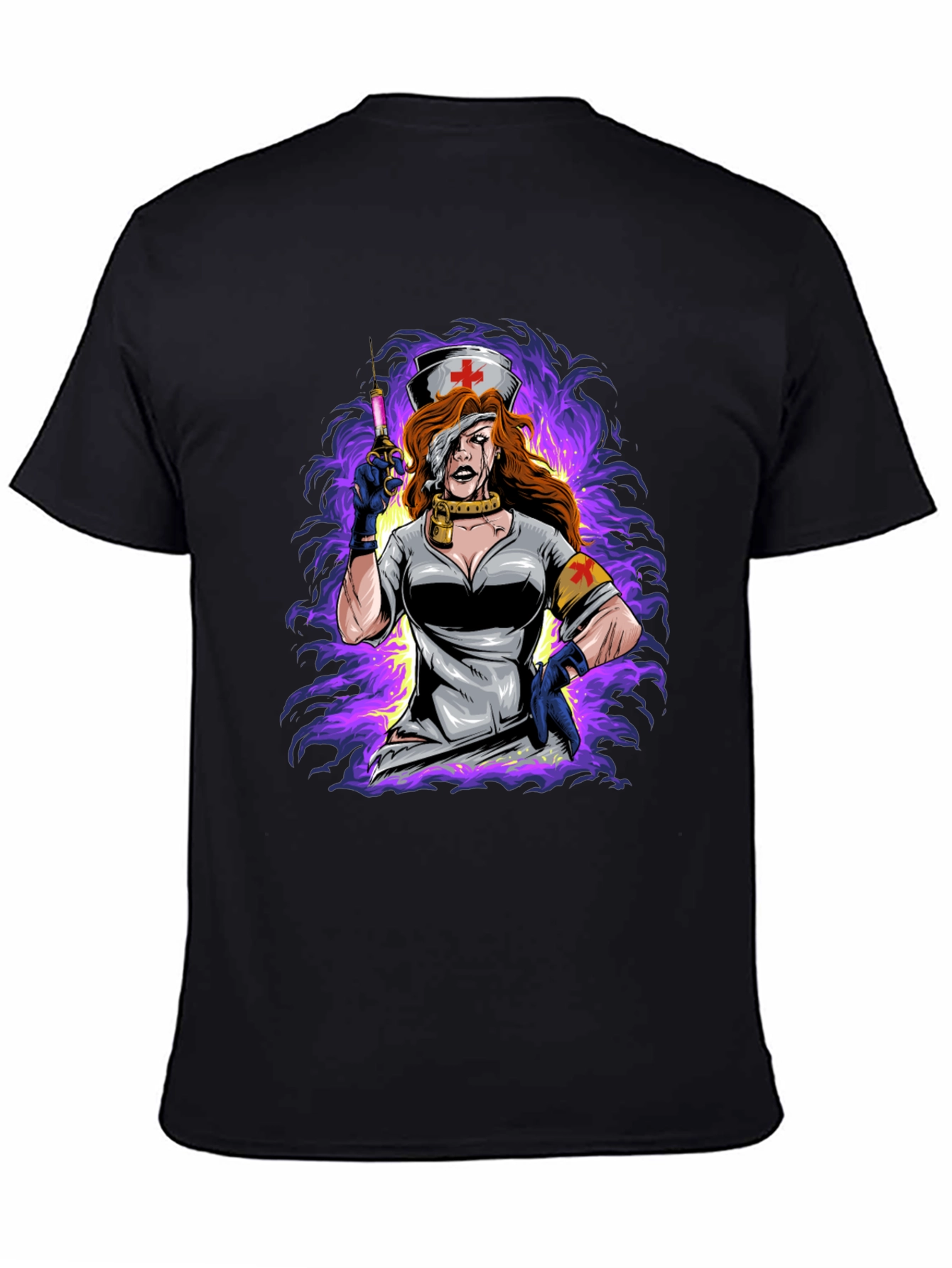 Nurse Graphic Black T-Shirt