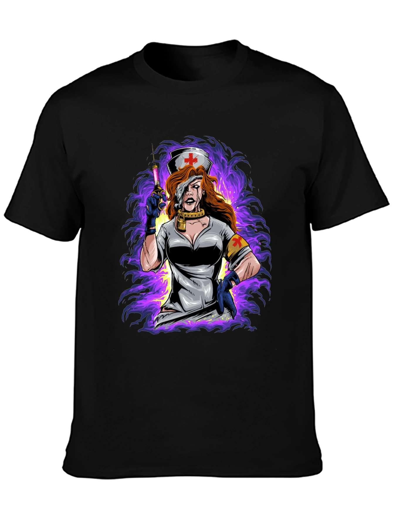 Nurse Graphic Black T-Shirt
