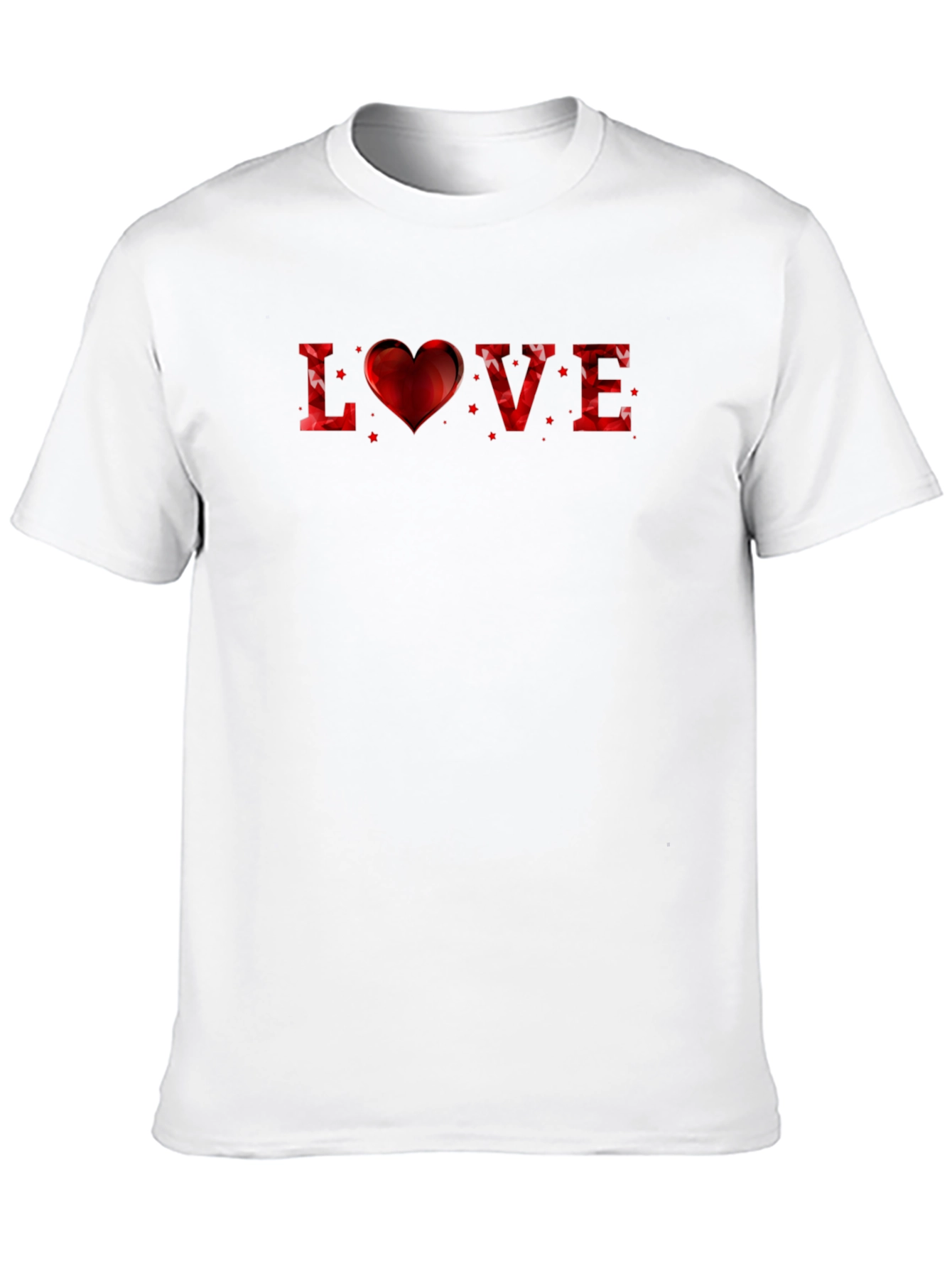 Love Heart Valentines Graphic T-Shirt
