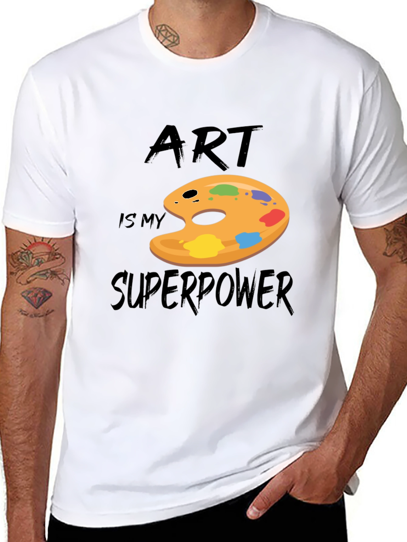 Art is My Superpower Graphic T-Shirt