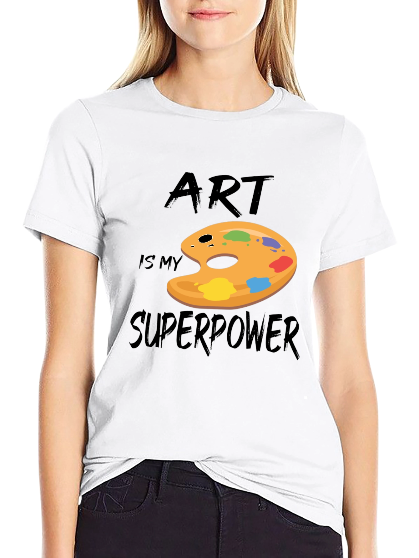 Art is My Superpower Graphic T-Shirt