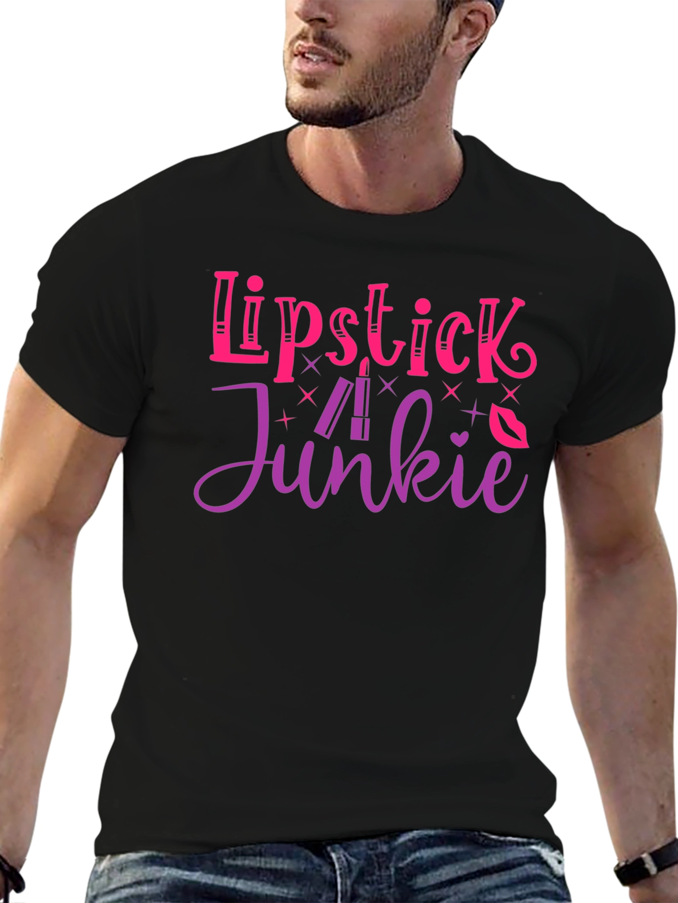 Lipstick Junkie Graphic T-Shirt