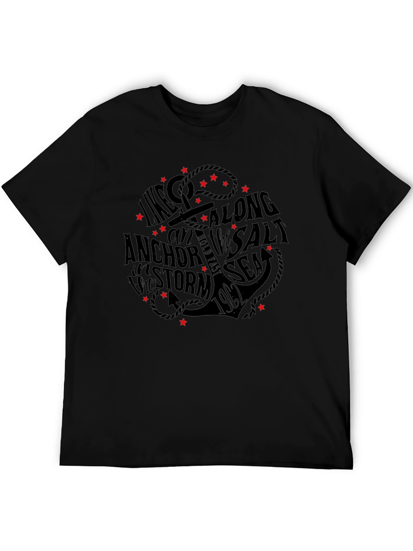 Anchor & Sea Graphic Print T-Shirt