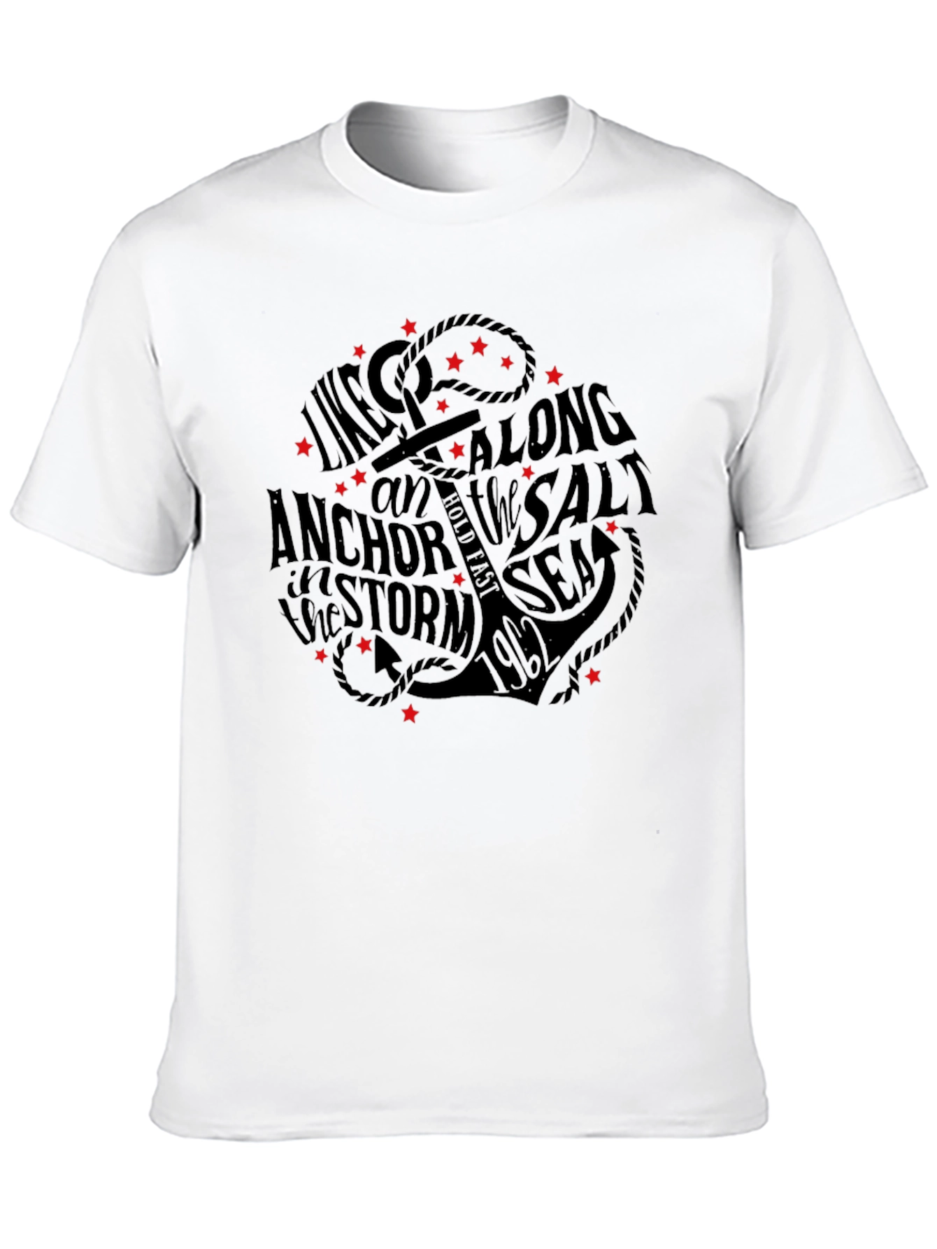 Anchor & Sea Graphic Print T-Shirt
