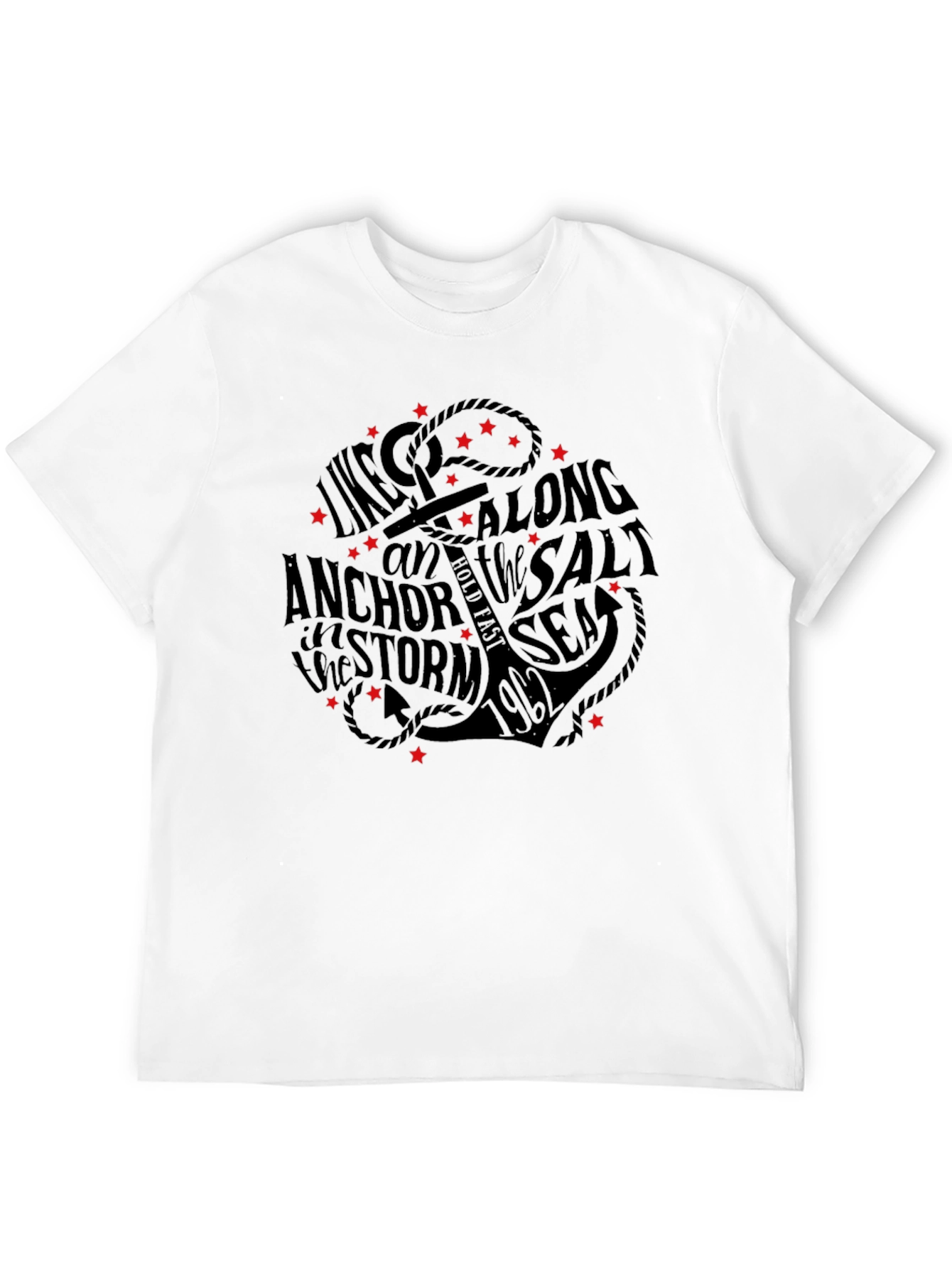 Anchor & Sea Graphic Print T-Shirt