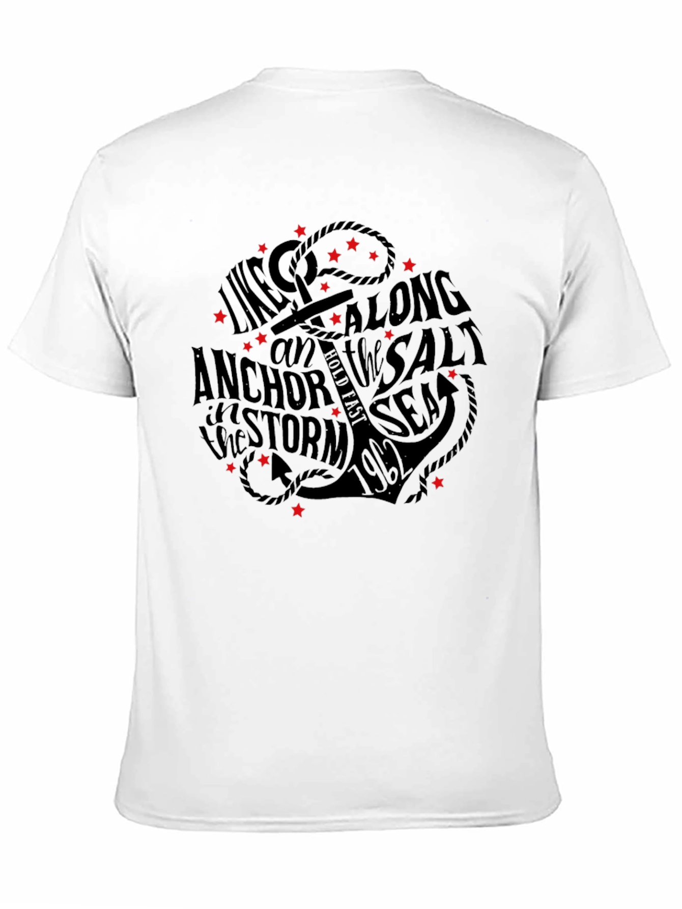Anchor & Sea Graphic Print T-Shirt