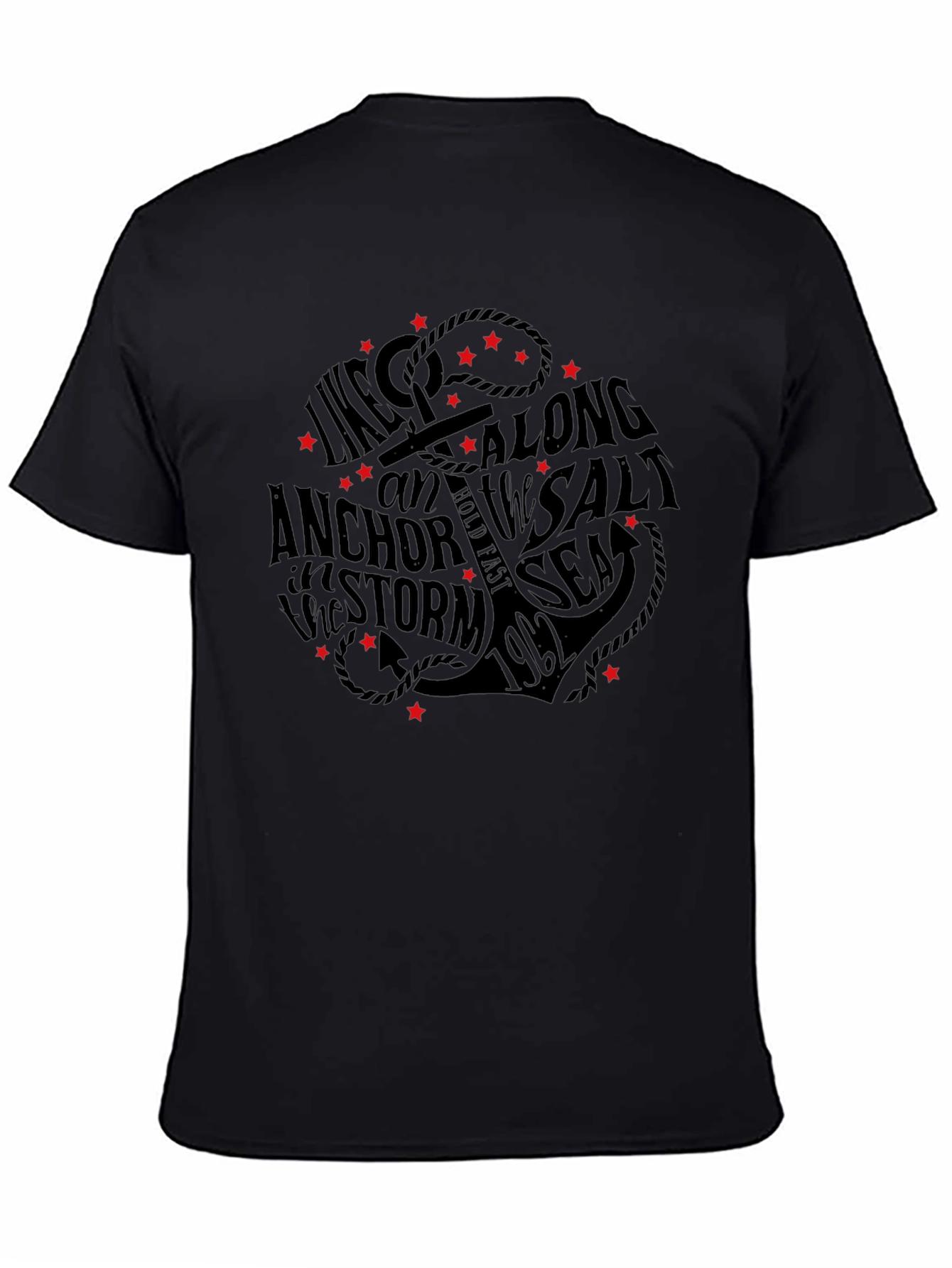 Anchor & Sea Graphic Print T-Shirt