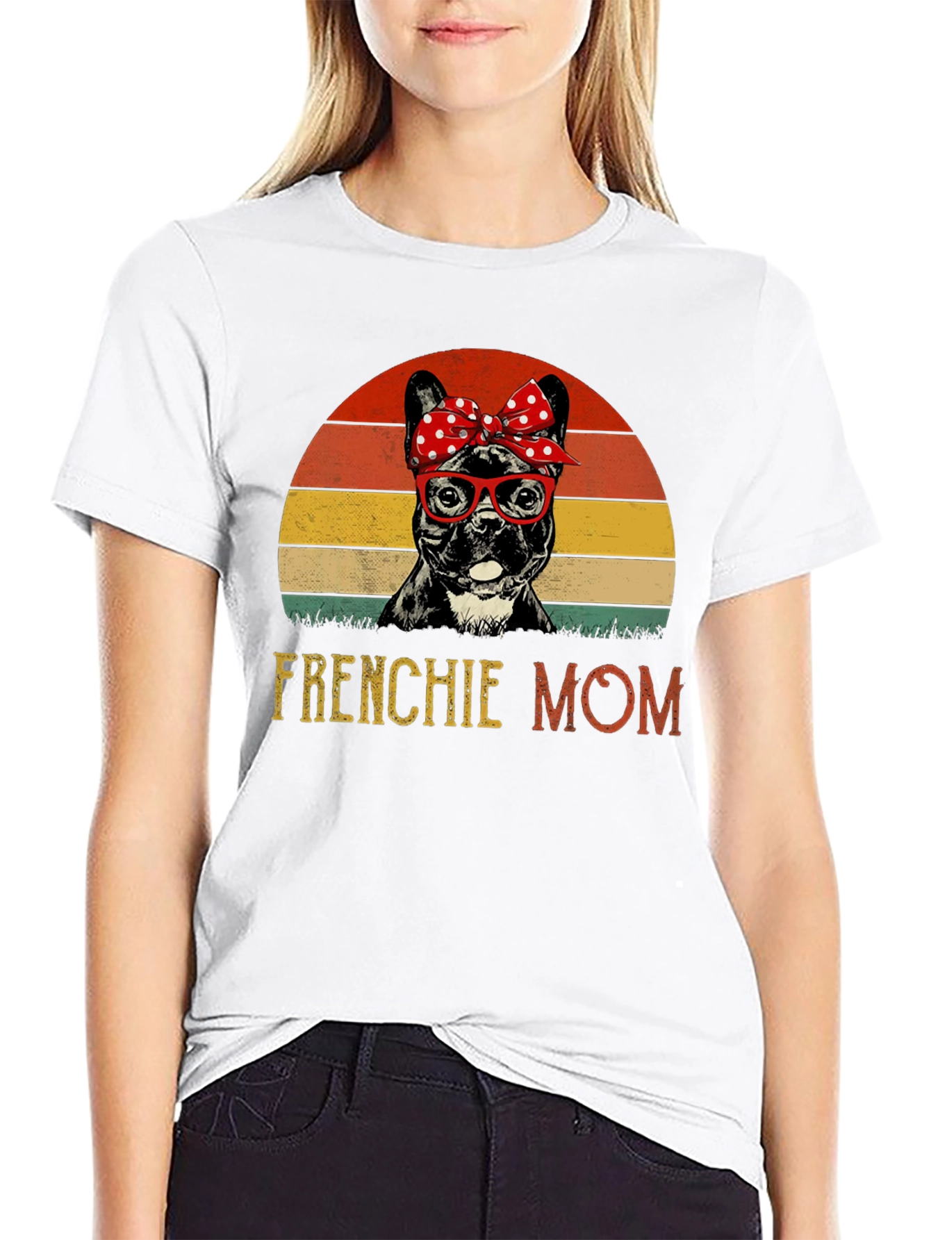 Frenchie Mom T-Shirt: Cute Bulldog Design