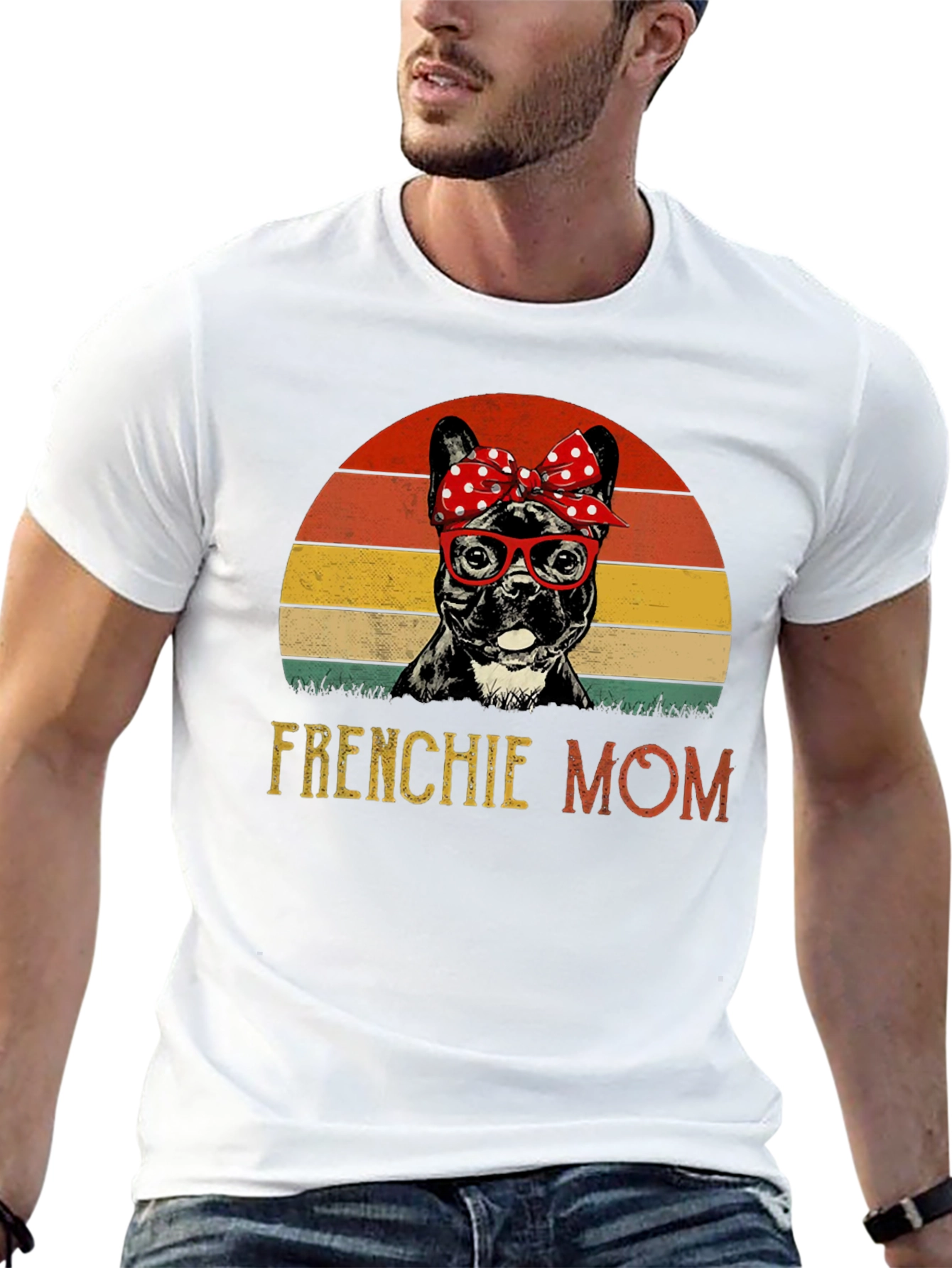 Frenchie Mom T-Shirt: Cute Bulldog Design