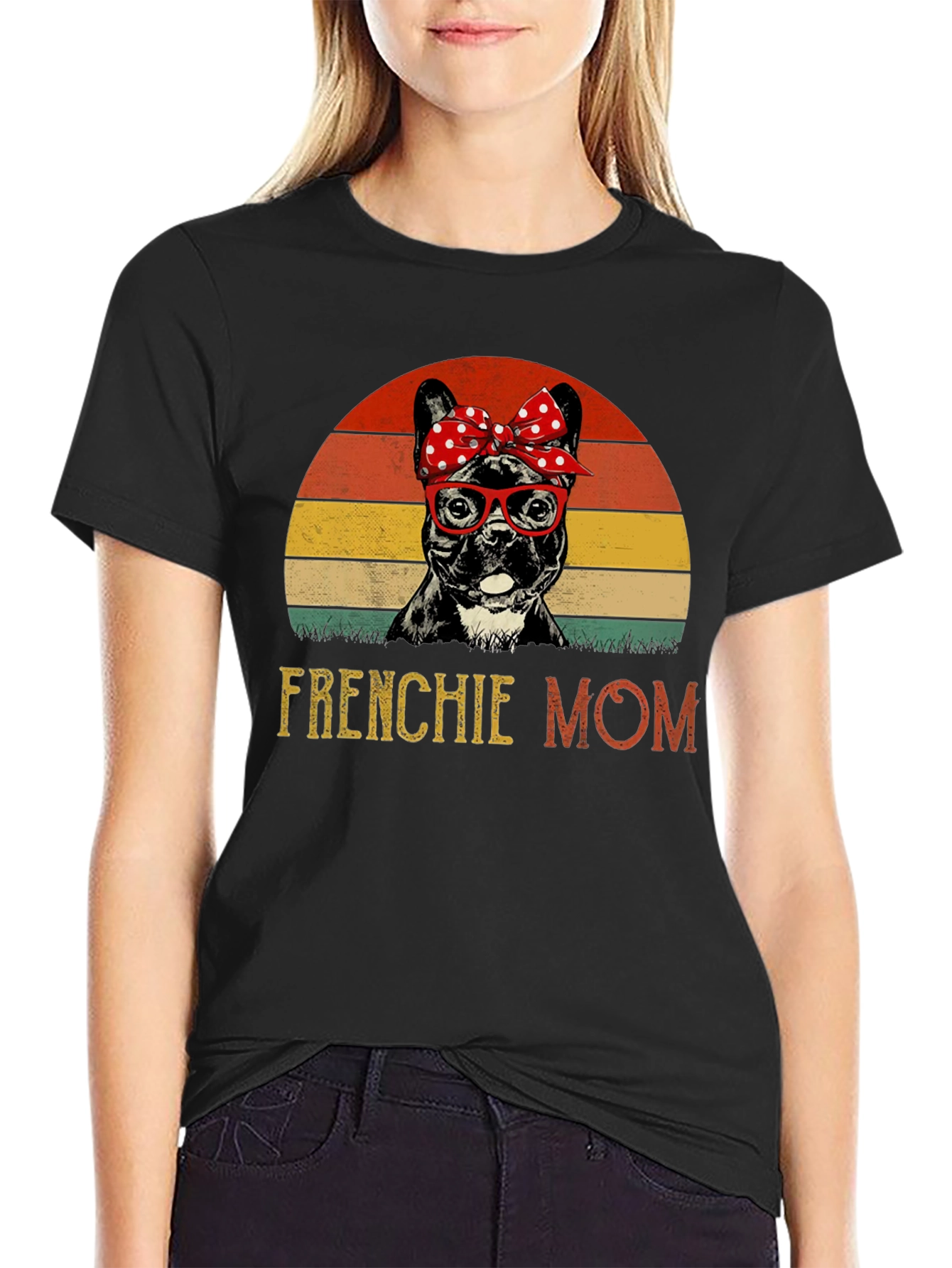 Frenchie Mom T-Shirt: Cute Bulldog Design