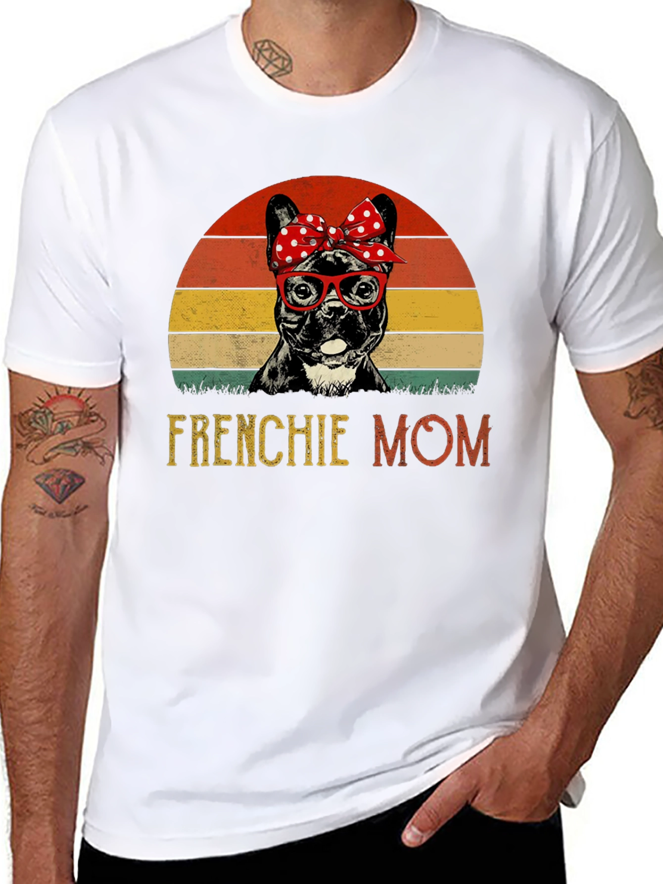 Frenchie Mom T-Shirt: Cute Bulldog Design