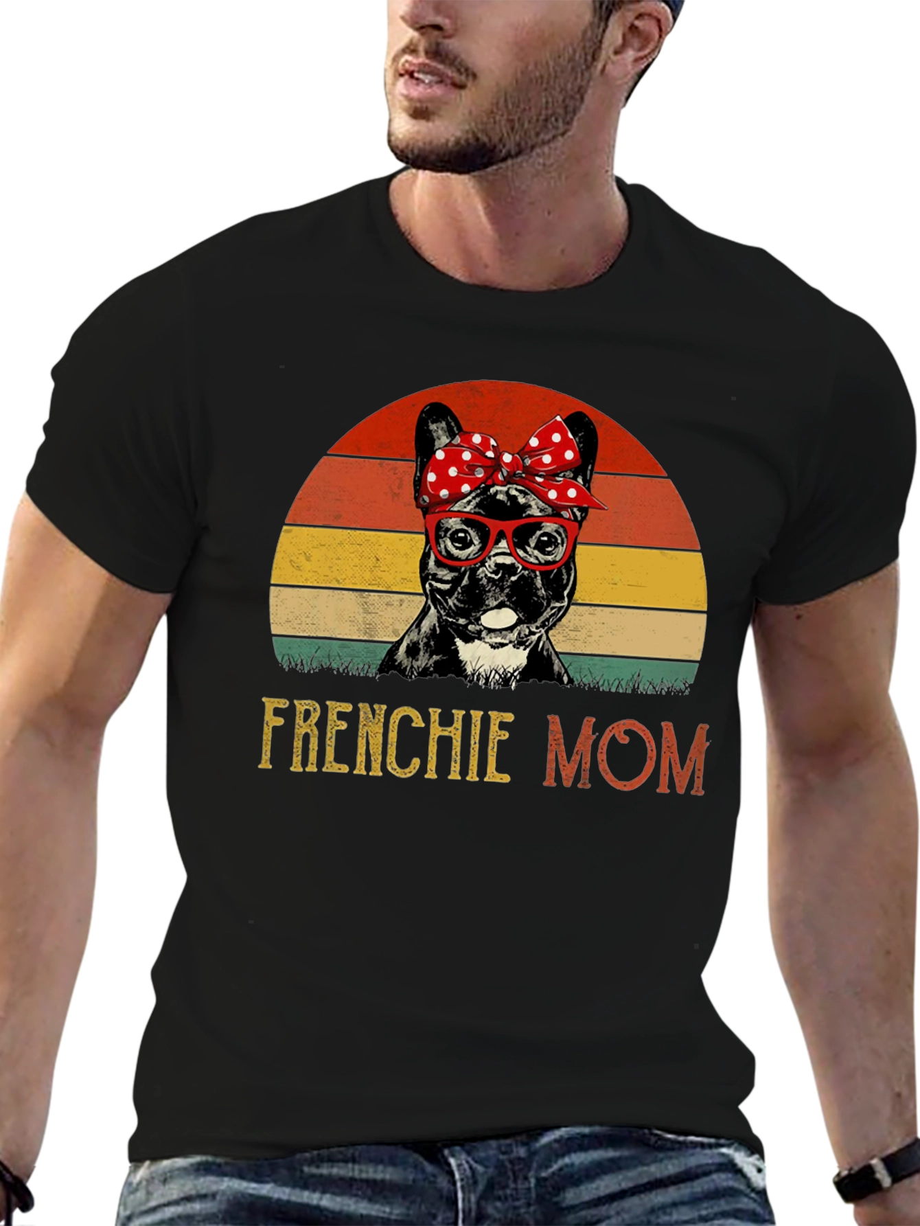 Frenchie Mom T-Shirt: Cute Bulldog Design
