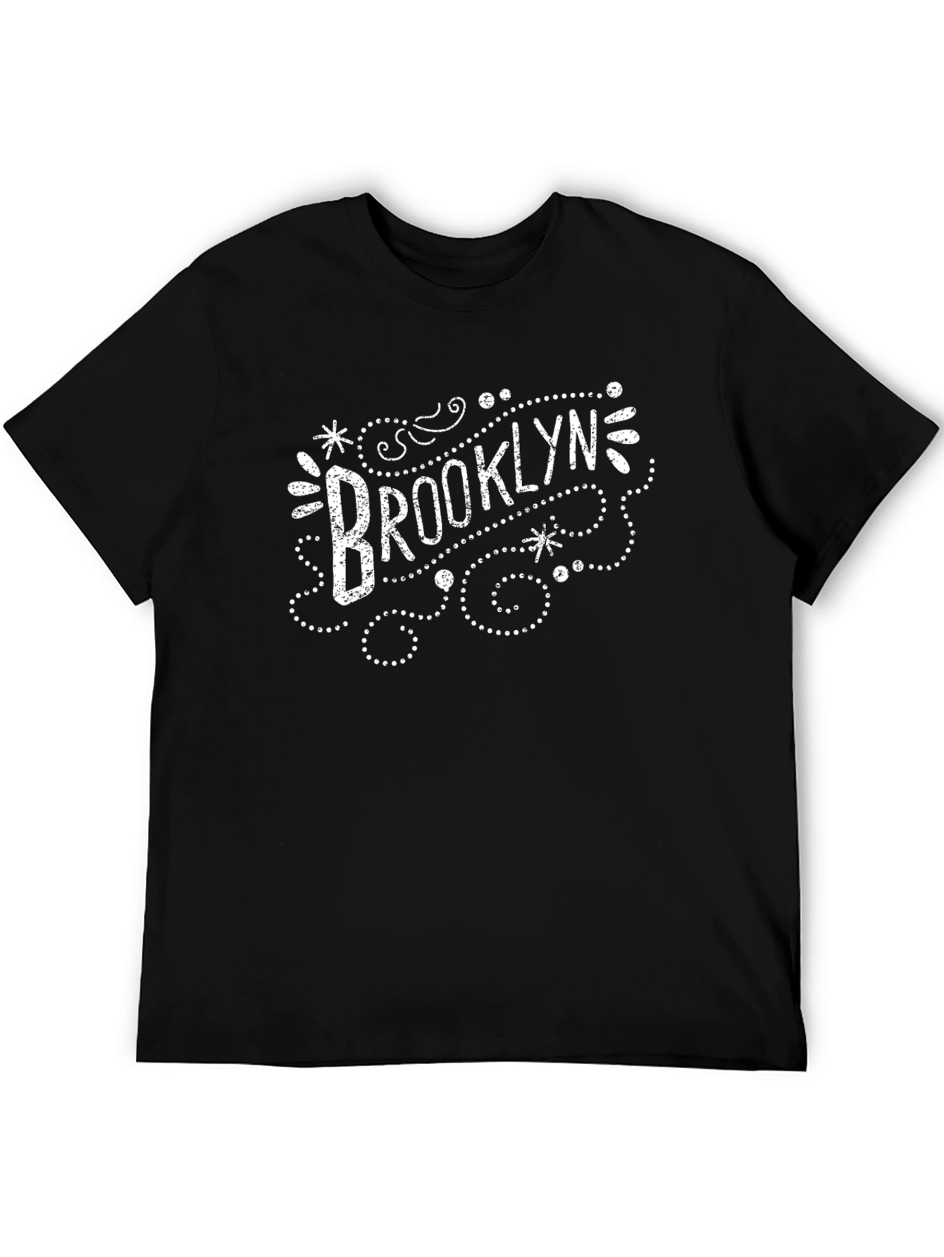 Brooklyn Graphic T-Shirt - Mens Black Crew Neck Tee