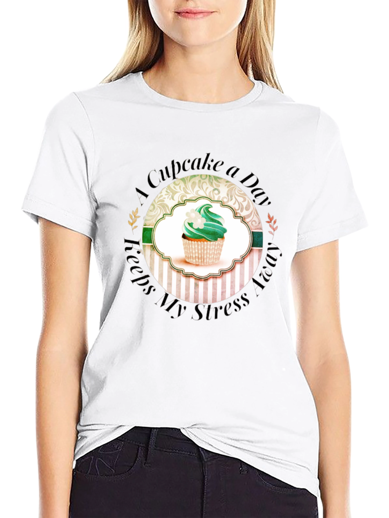 Cupcake a Day Keeps My Stress Away T-Shirt