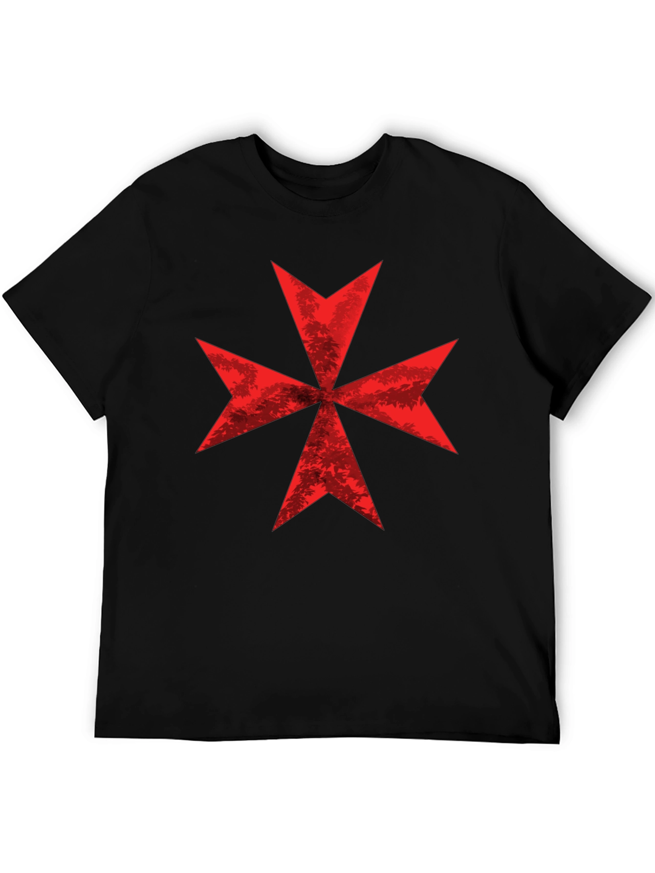 Red Maltese Cross Graphic Tee