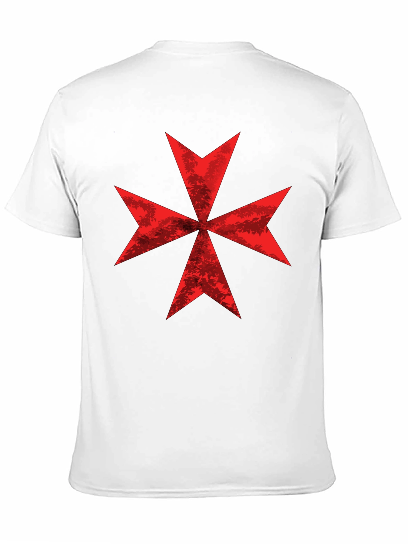 Red Maltese Cross Graphic Tee