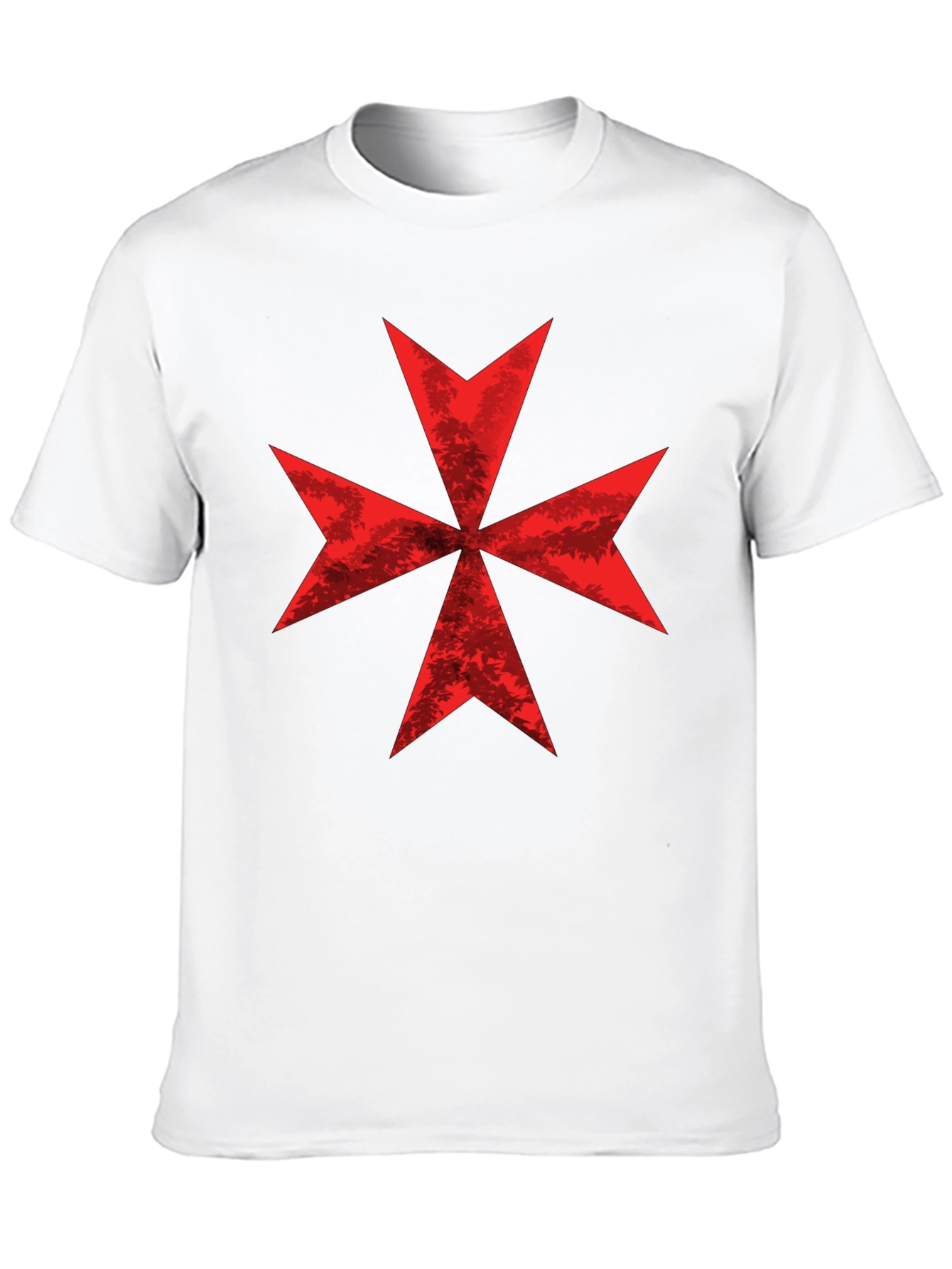 Red Maltese Cross Graphic Tee