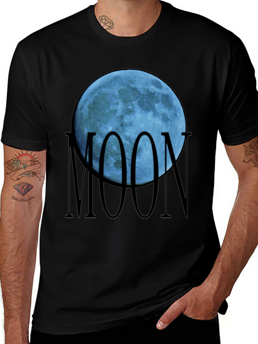 Blue Moon Graphic Black T-Shirt