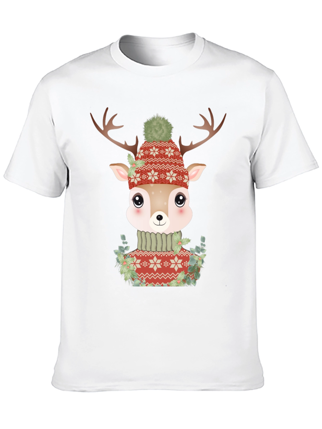Cute Deer in Sweater Graphic Tee