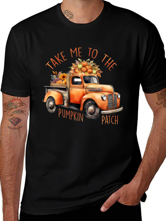 Fall Pumpkin Patch Truck Graphic Tee