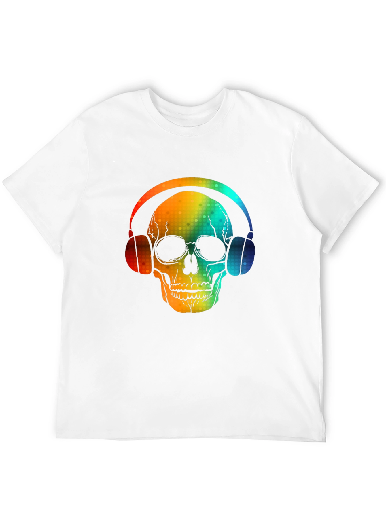 Skull Headphones Graphic Tee - Bold Design