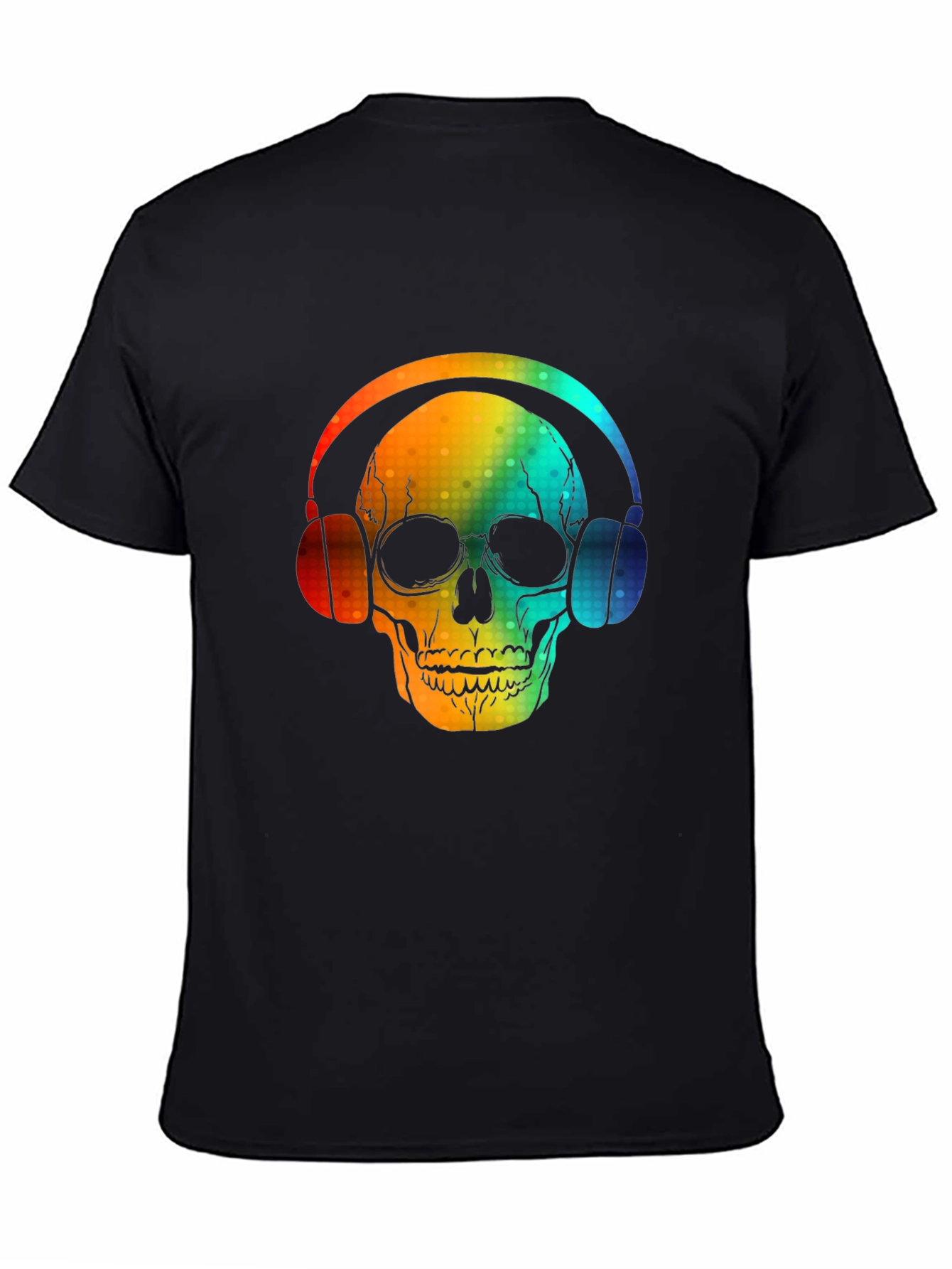 Skull Headphones Graphic Tee - Bold Design