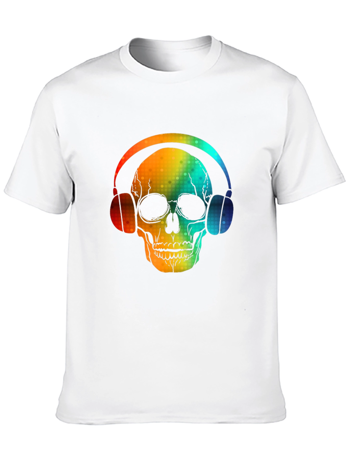 Skull Headphones Graphic Tee - Bold Design