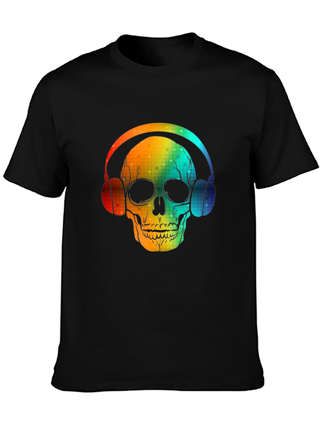 Skull Headphones Graphic Tee - Bold Design