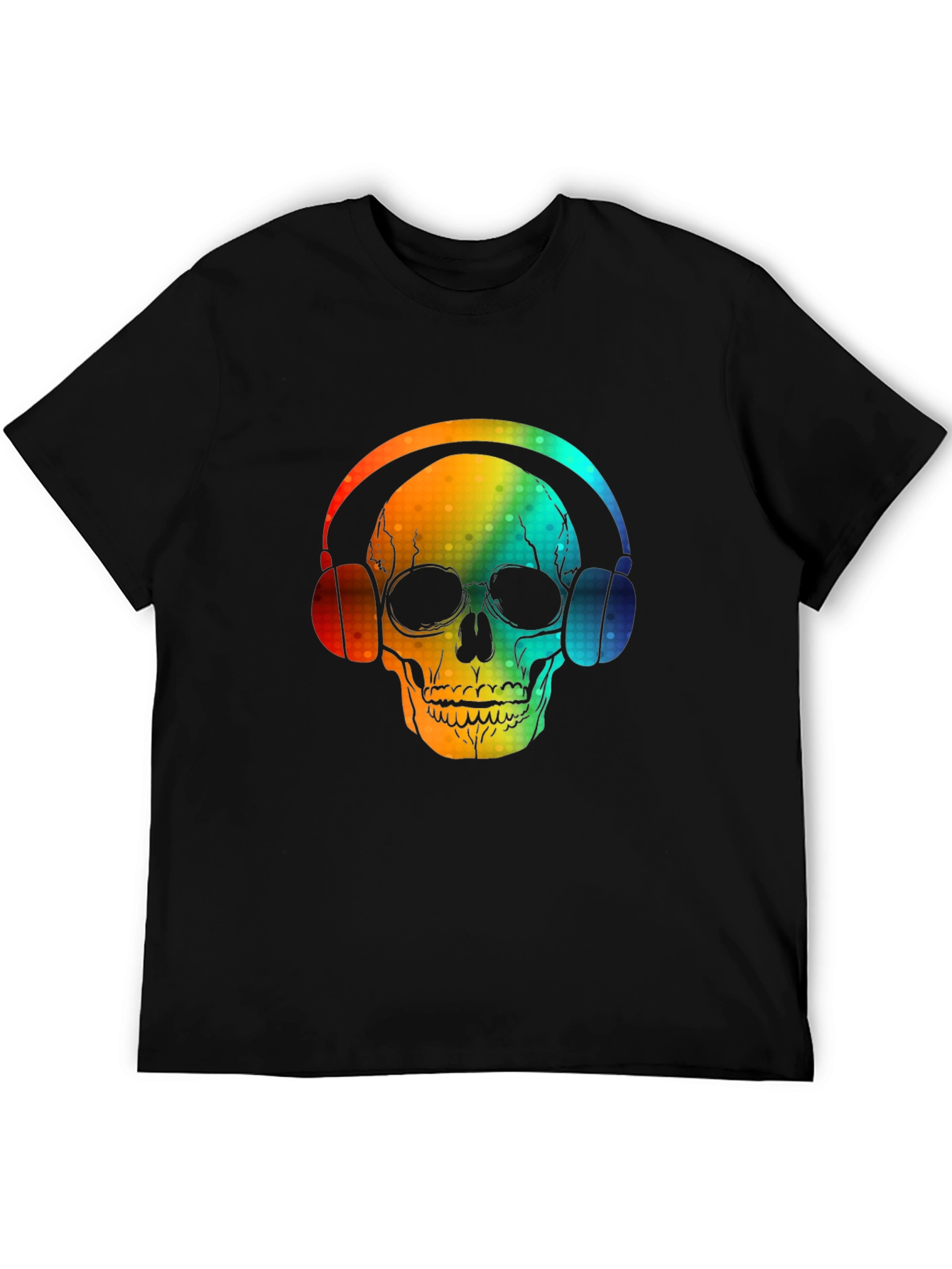 Skull Headphones Graphic Tee - Bold Design