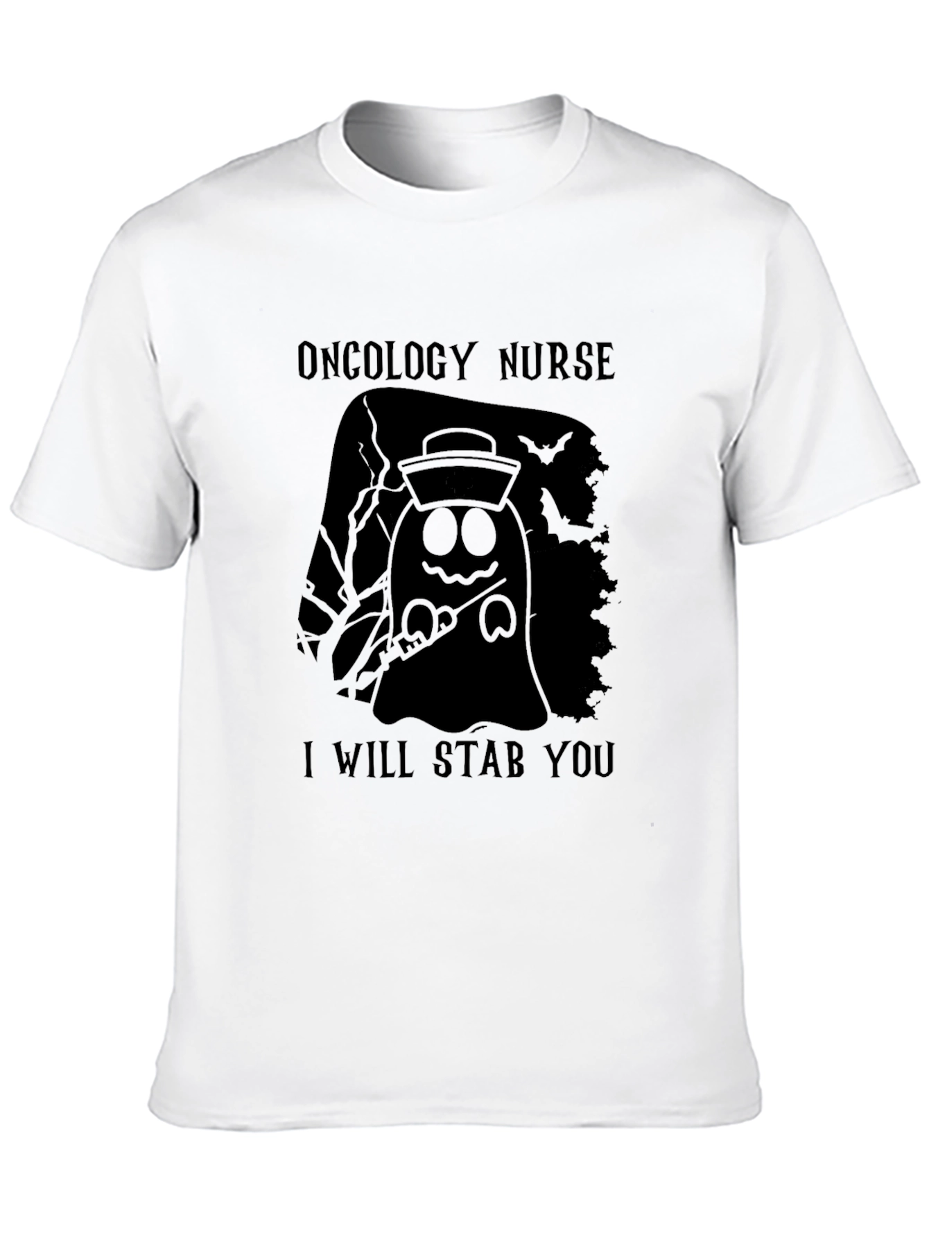 Oncology Nurse Halloween Ghost T-Shirt