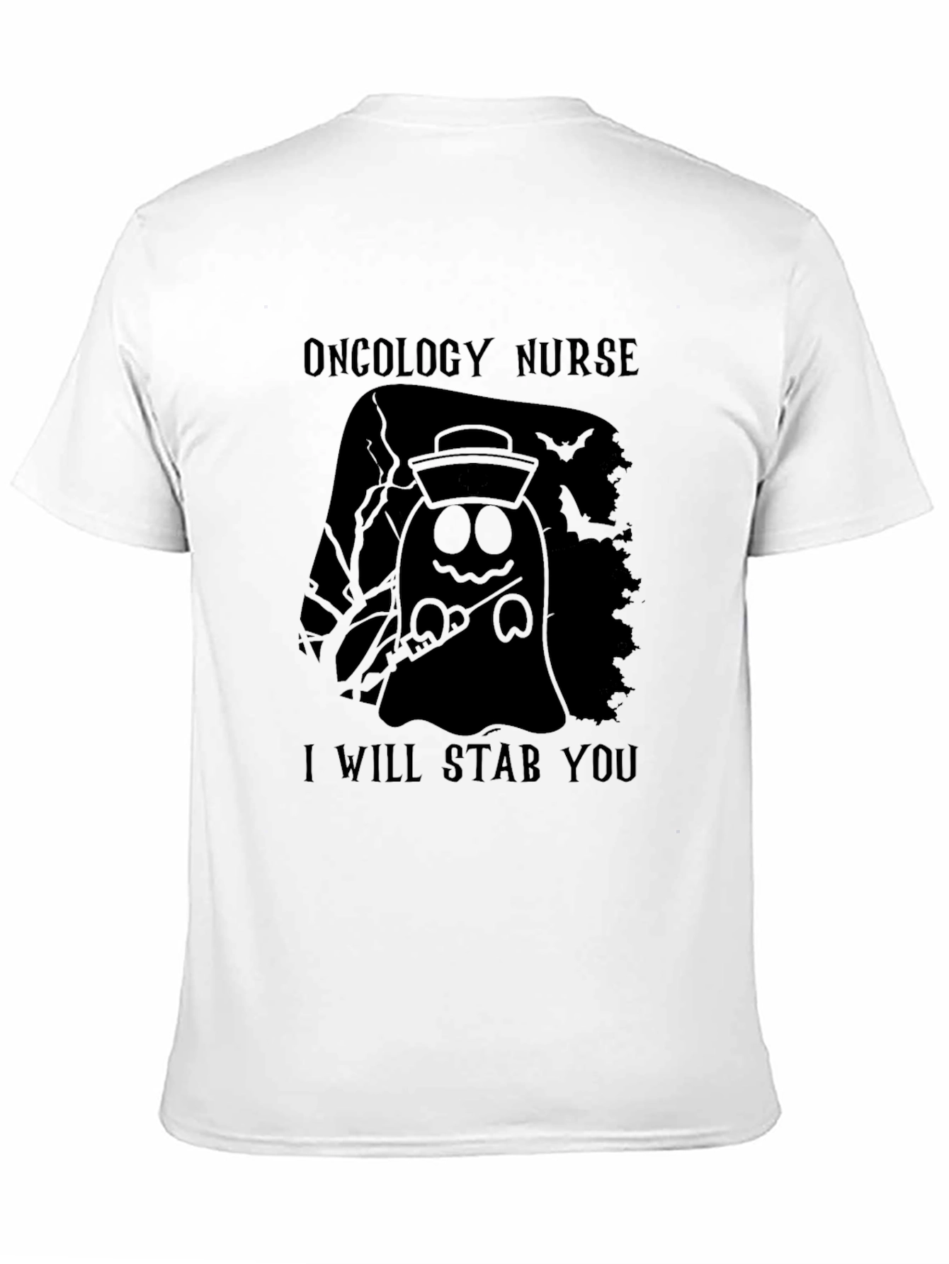 Oncology Nurse Halloween Ghost T-Shirt