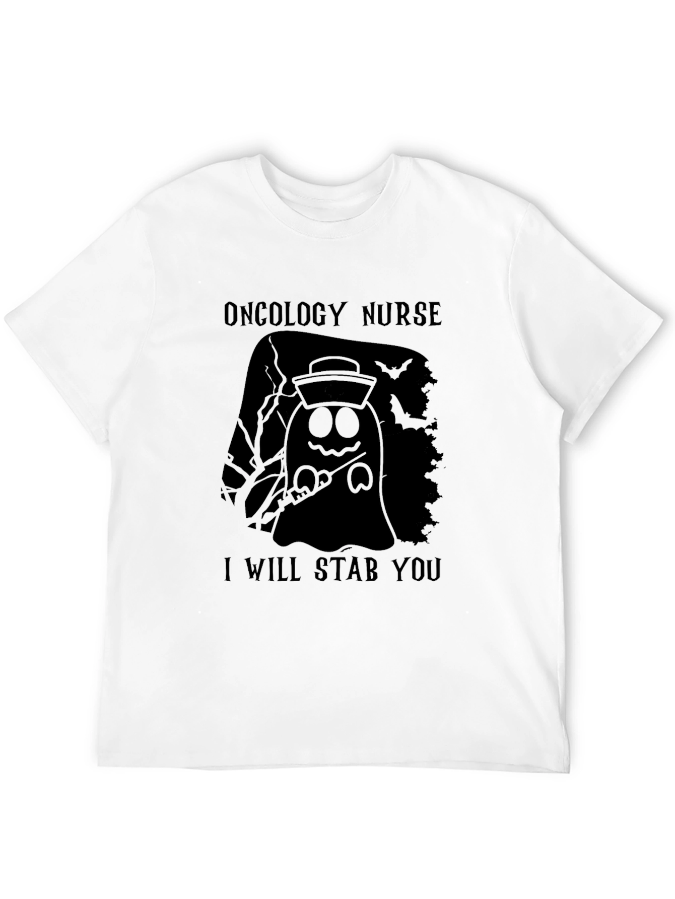Oncology Nurse Halloween Ghost T-Shirt