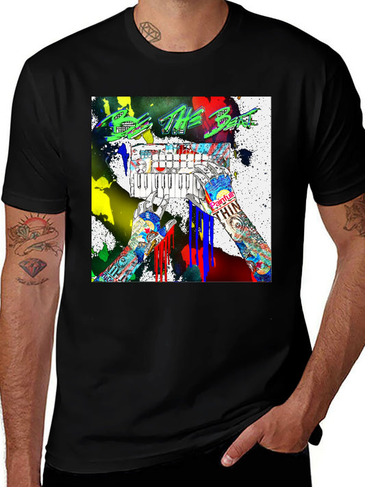 Colorful Keys Tee: Expressive Music Inspired Design