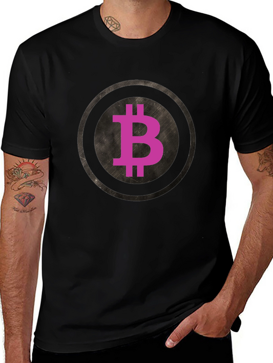 Bitcoin Crypto Currency Graphic Tee - Black