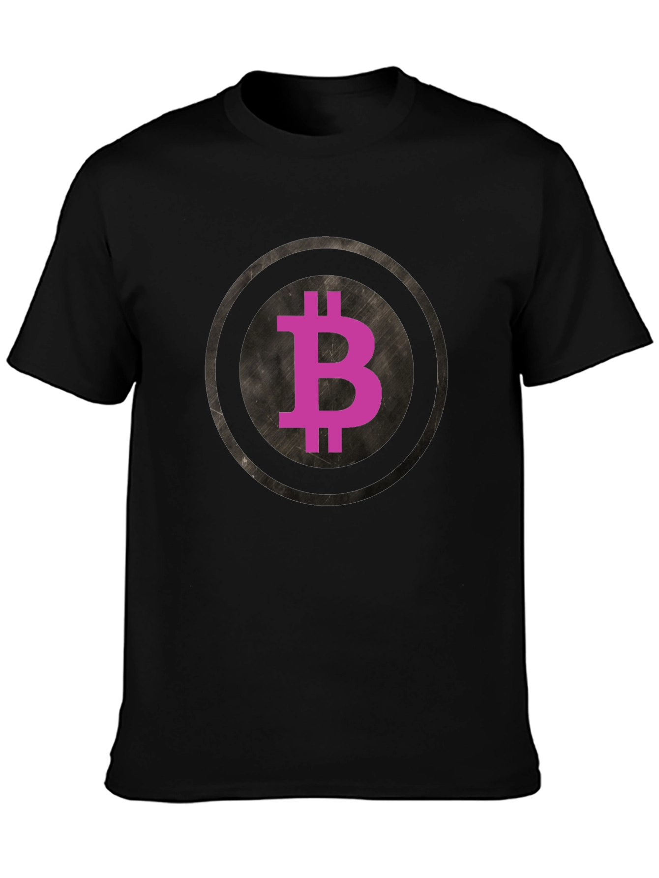 Bitcoin Crypto Currency Graphic Tee - Black