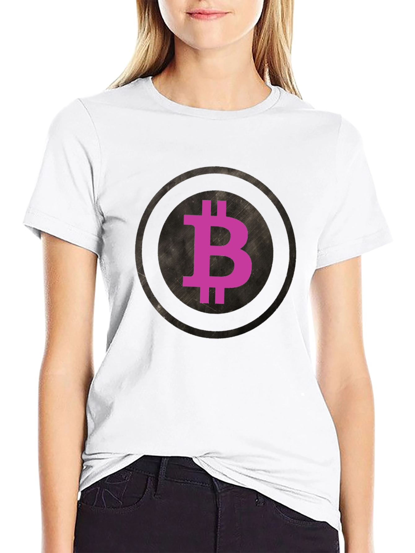 Bitcoin Crypto Currency Graphic Tee - Black