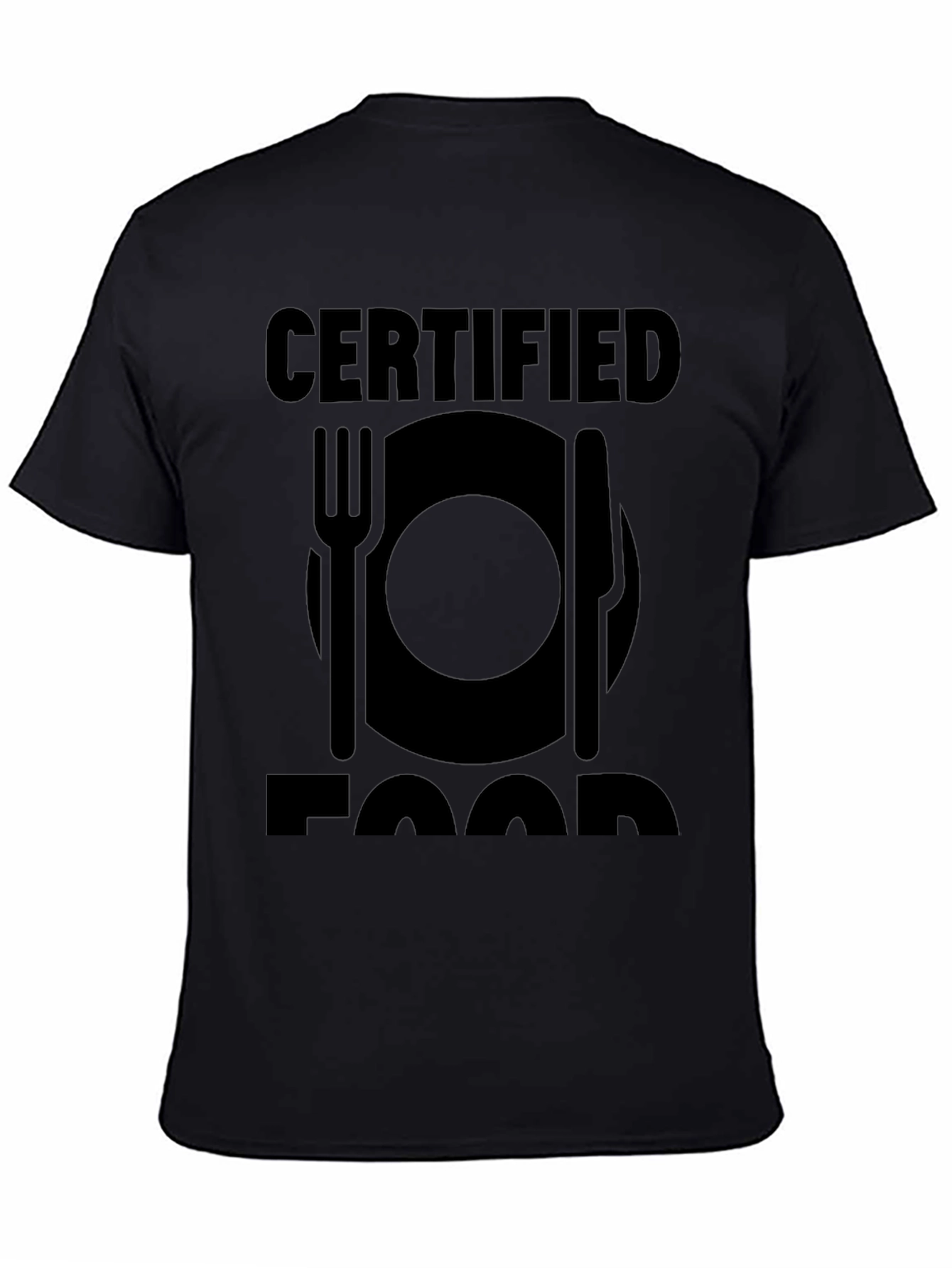 Certified Foodie Black T-Shirt